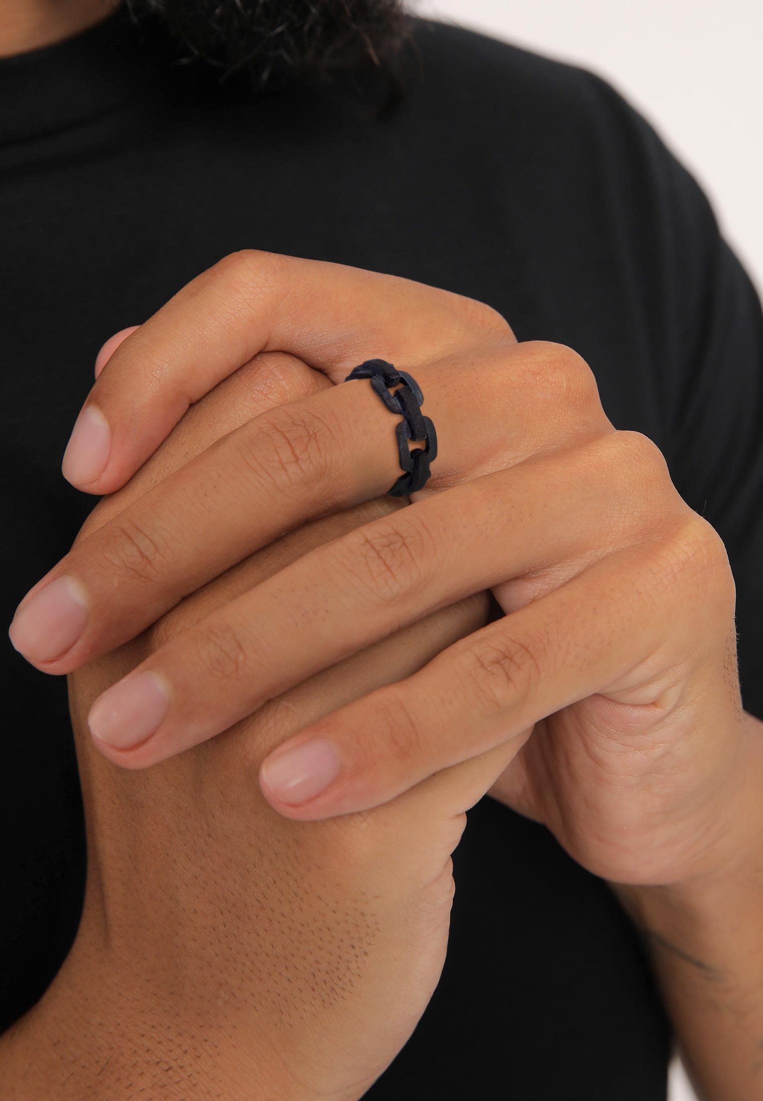 Kuzzoi Silberring »Ring Herren Anker Kettenring Trend 925 Silber«