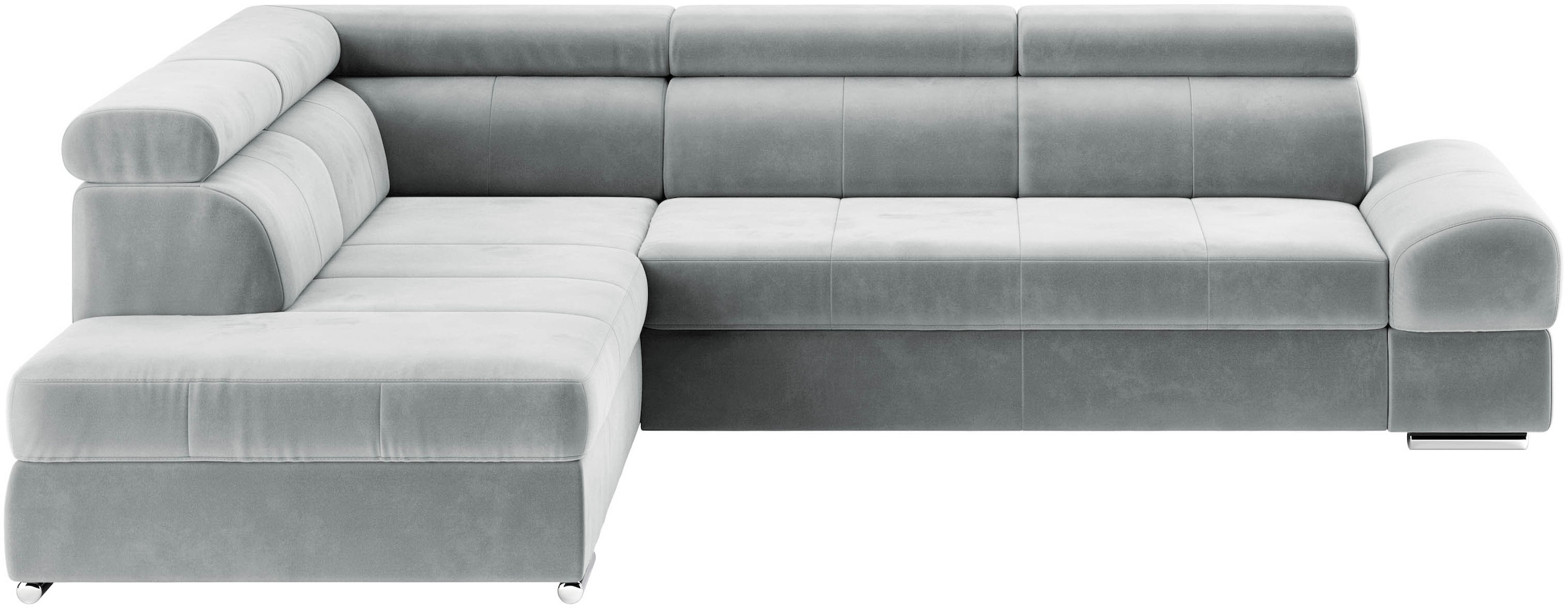 sit&more Ecksofa »Broadway L-Form«, mit verstellbaren Kopfteilen, wahlweise mit Bettfunktion