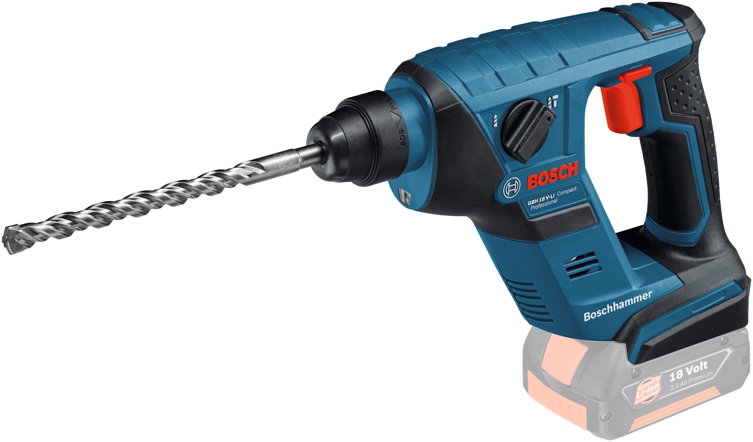 Bosch Professional Akku-Bohrhammer »GBH 18 V-LI Compact«, ohne Akku und Ladegerät