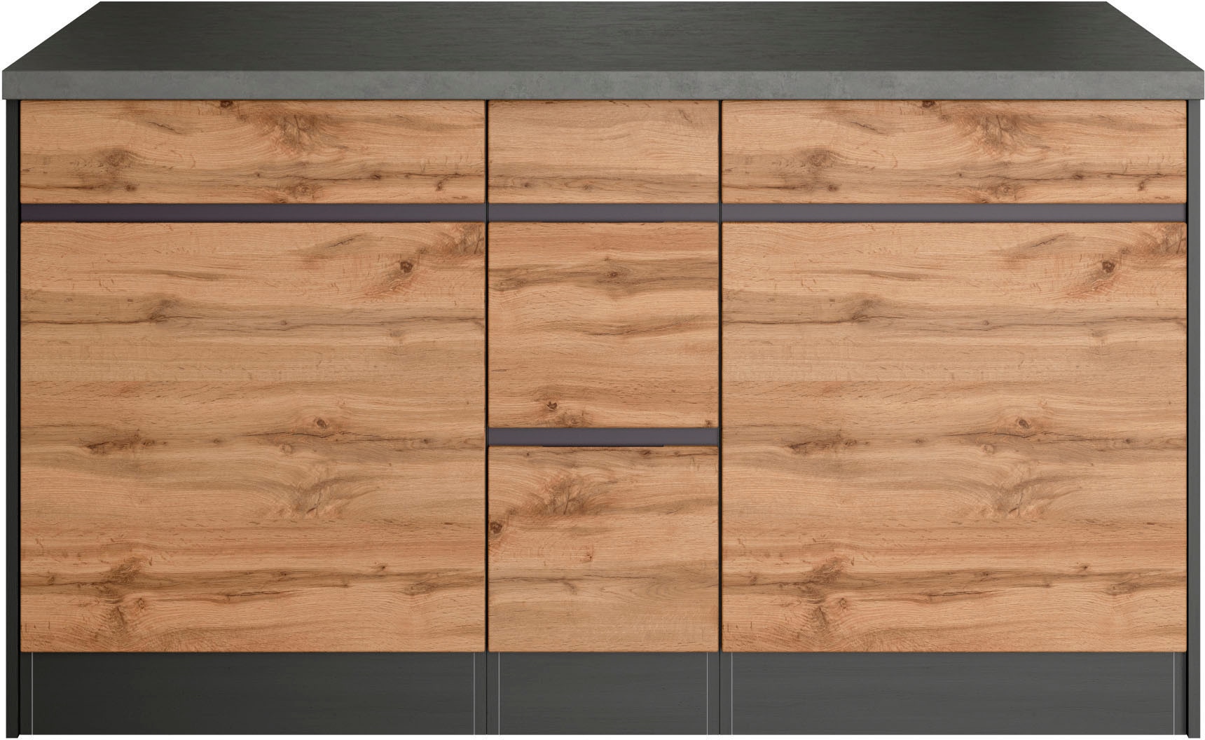 KOCHSTATION Winkelküche »KS-Riesa« Stellbreite 340x150 cm, wahlweise mit oder ohne E-Geräte