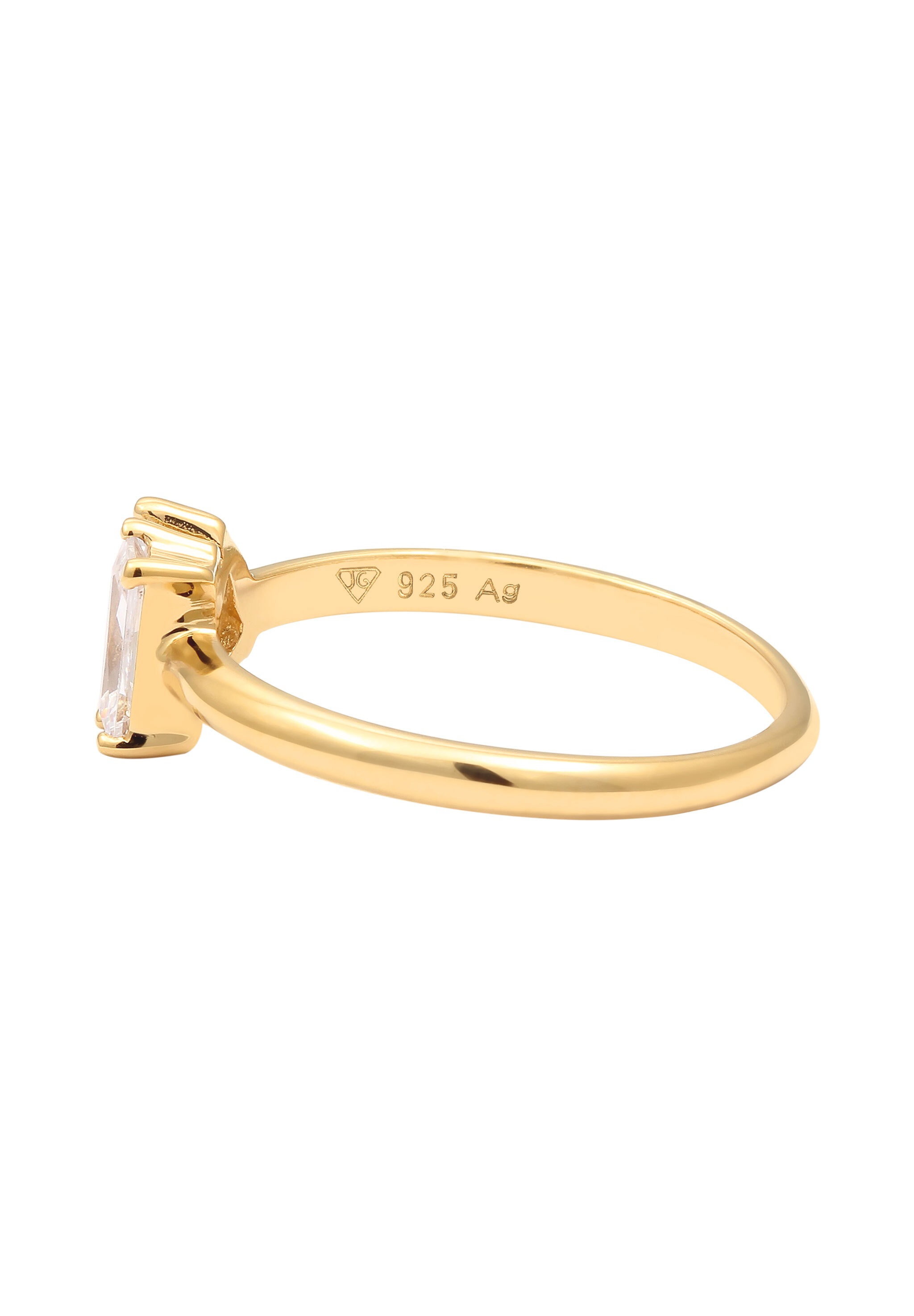 Elli Silberring »Ring Tropfen Zirkonia Weiß 925 Sterling Silber«