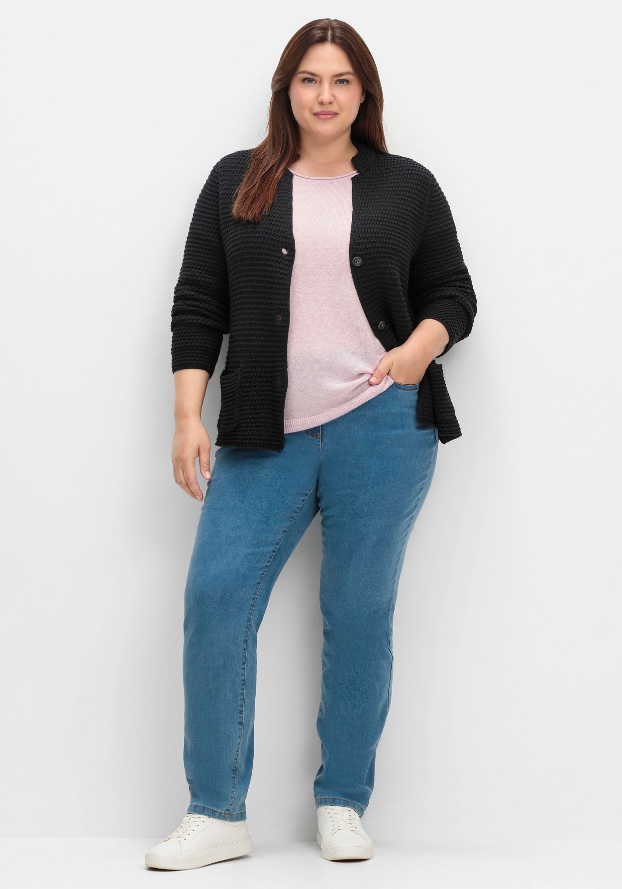 Sheego Gerade Jeans »Gerade Thermojeans innen weich und wärmend angeraut«