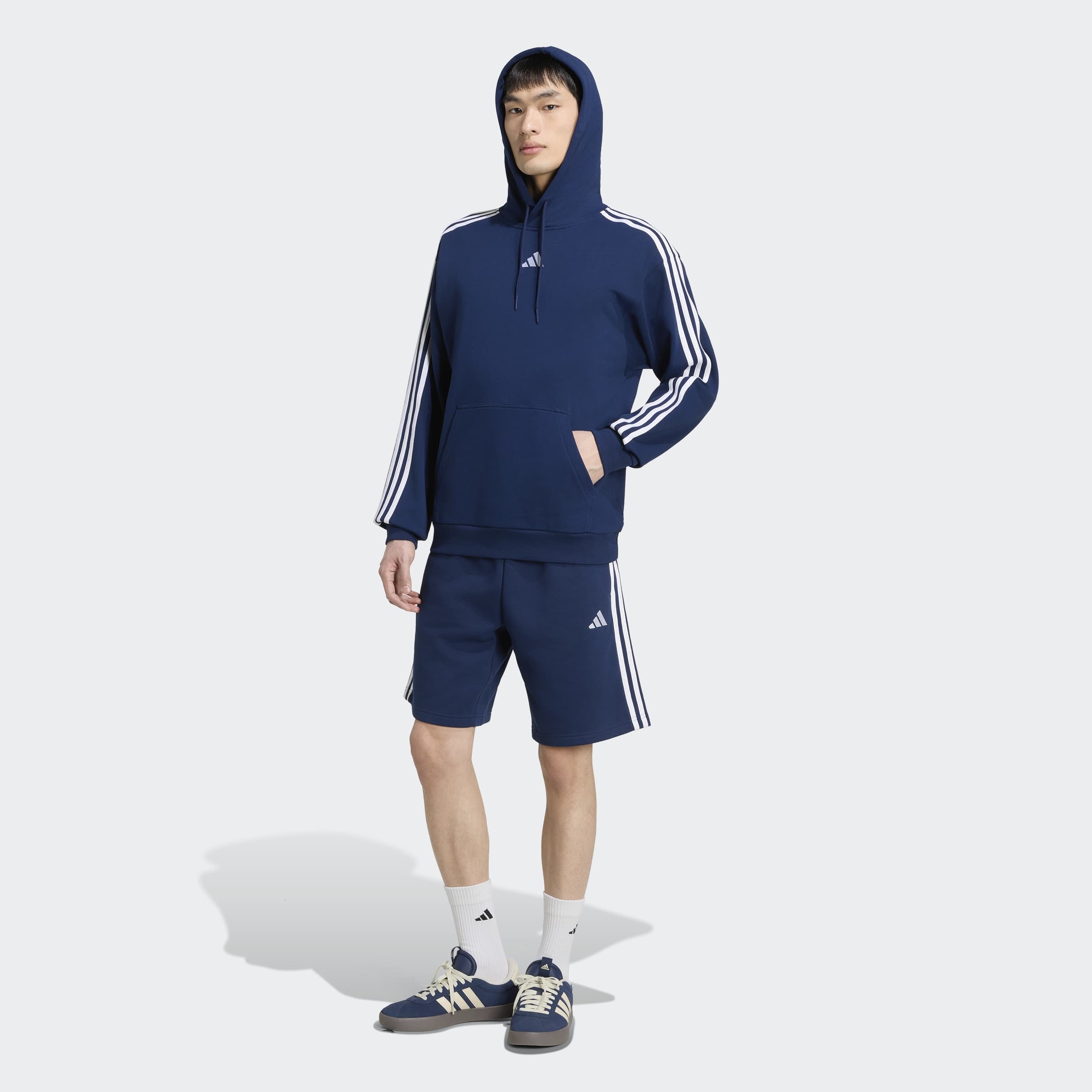adidas Sportswear Kapuzensweatshirt »ESSENTIALS 3-STREIFEN FRENCH TERRY HOODIE«
