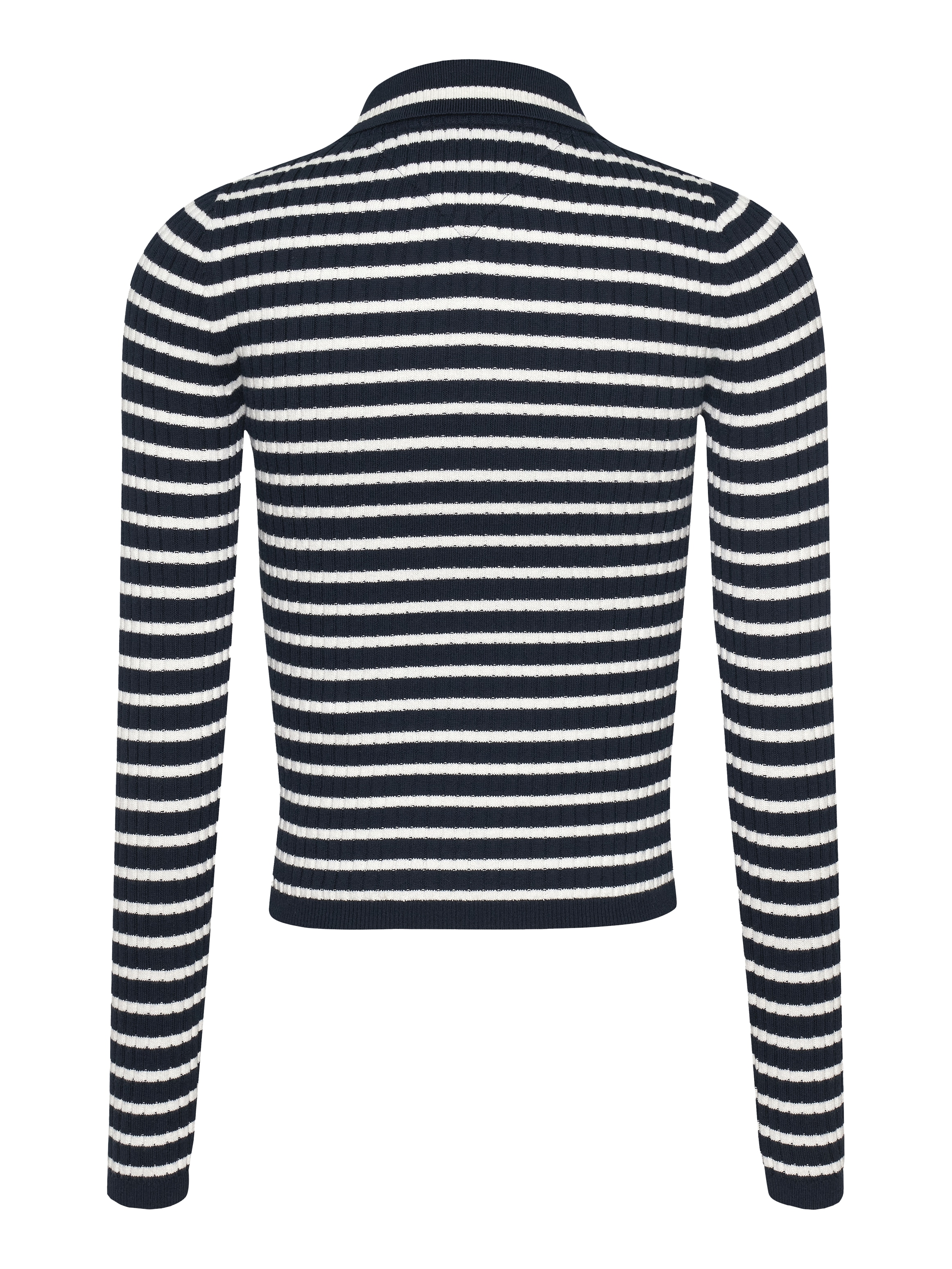 Tommy Jeans Polokragenpullover »TJW ESSENTIAL LS POLO SWEATER«, mit Logostickerei