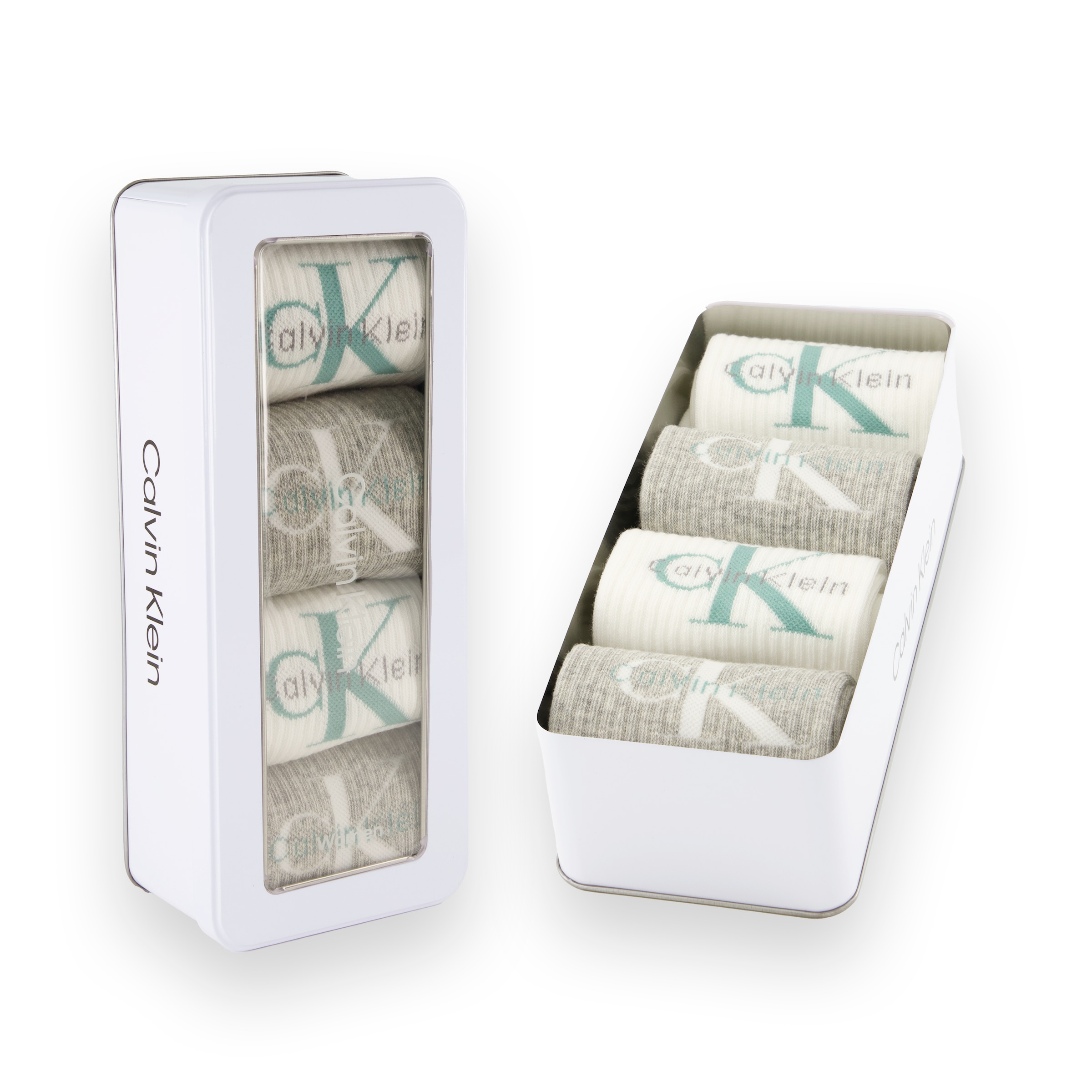 Calvin Klein Jeans Socken »CKJ WOMEN SOCK 4P GIFTBOX MONOLOGO« 4er Pack, 