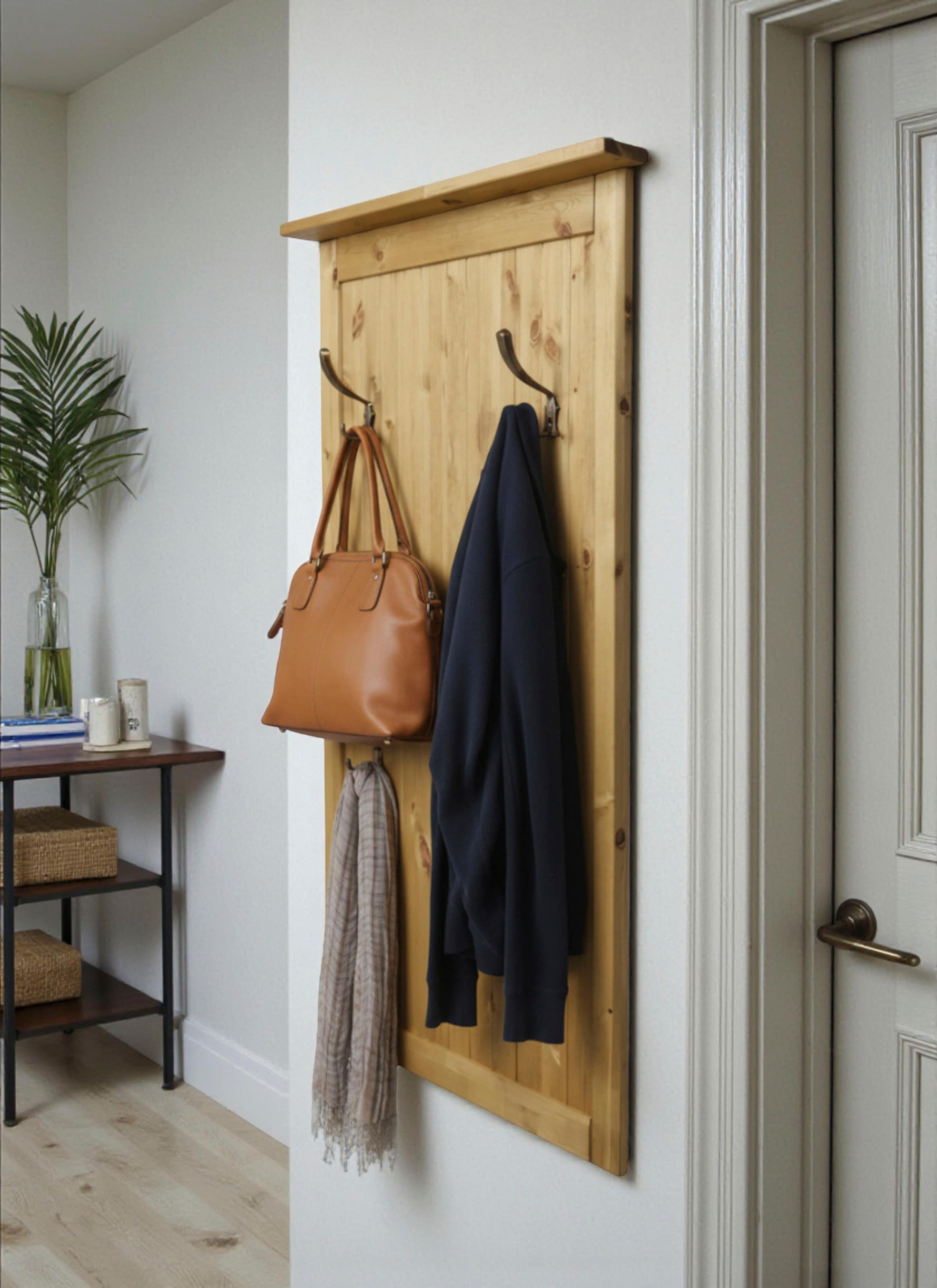 Home affaire Garderobenpaneel »Juventus« 1 Stk. tlg. aus massiver Kiefer, 4 Doppelhaken