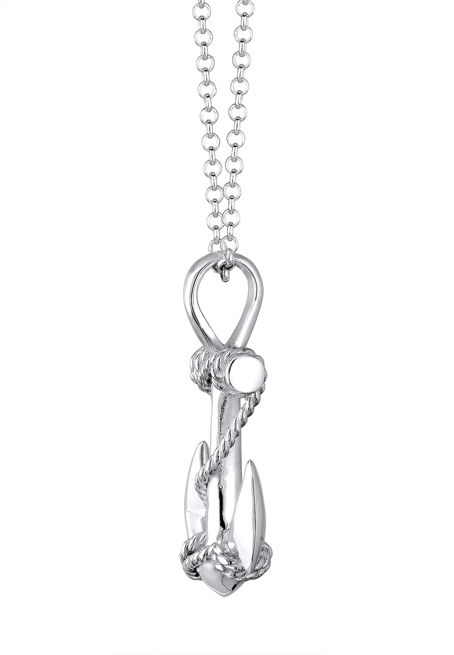 Kuzzoi Kette mit Anhänger »Halskette Maritim Anker Anhänger 925 Sterling Silber«
