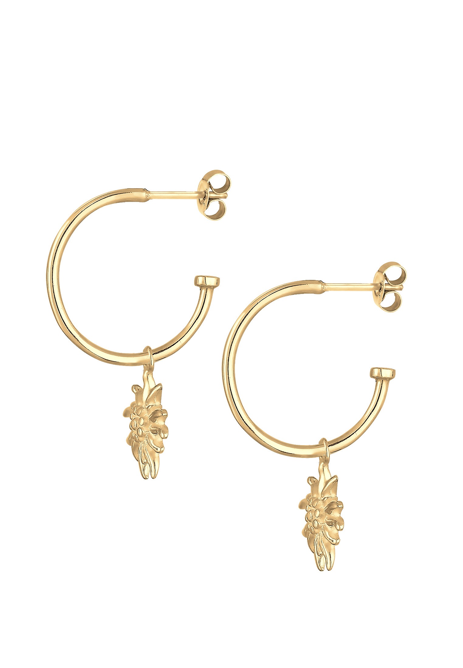 Elli Paar Creolen »Ohrringe Creole Edelweiss 925 Sterling Silver«