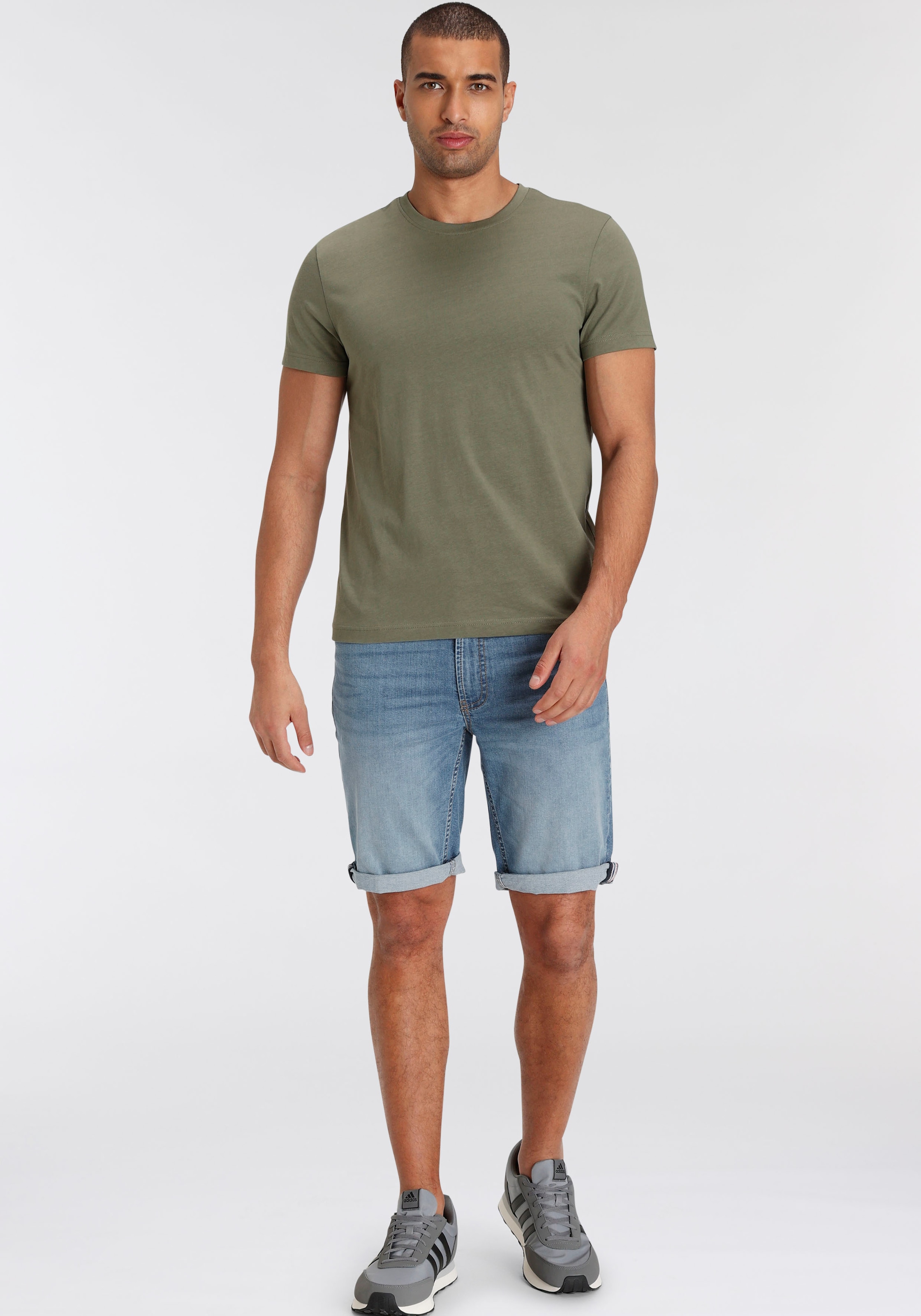 AJC T-Shirt, (3er-Pack), lockere Passform, Basic-Stil