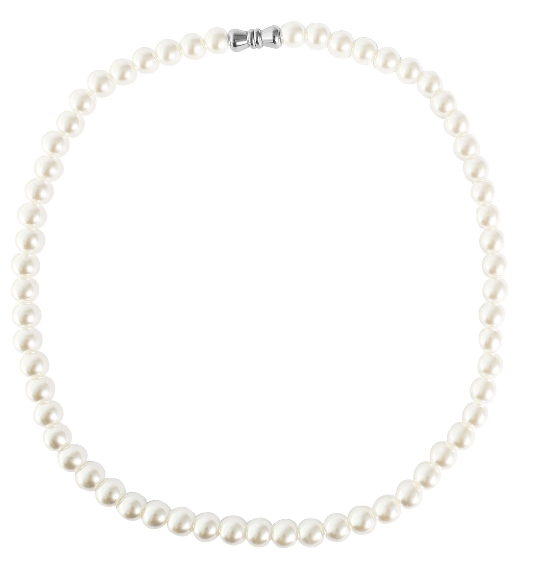 Adelia´s Gliederkette »Damen Halskette aus Glas mit Perle 45 cm«