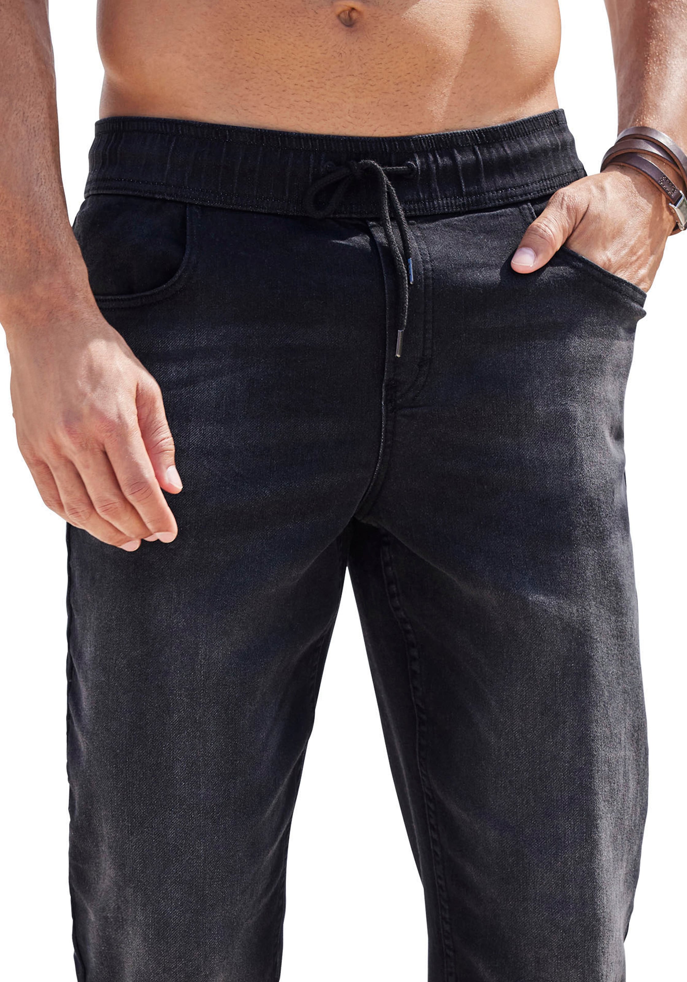 John Devin Jogg Pants, Joggpants mit elastischem Bund aus weicher Stretch-Qualität