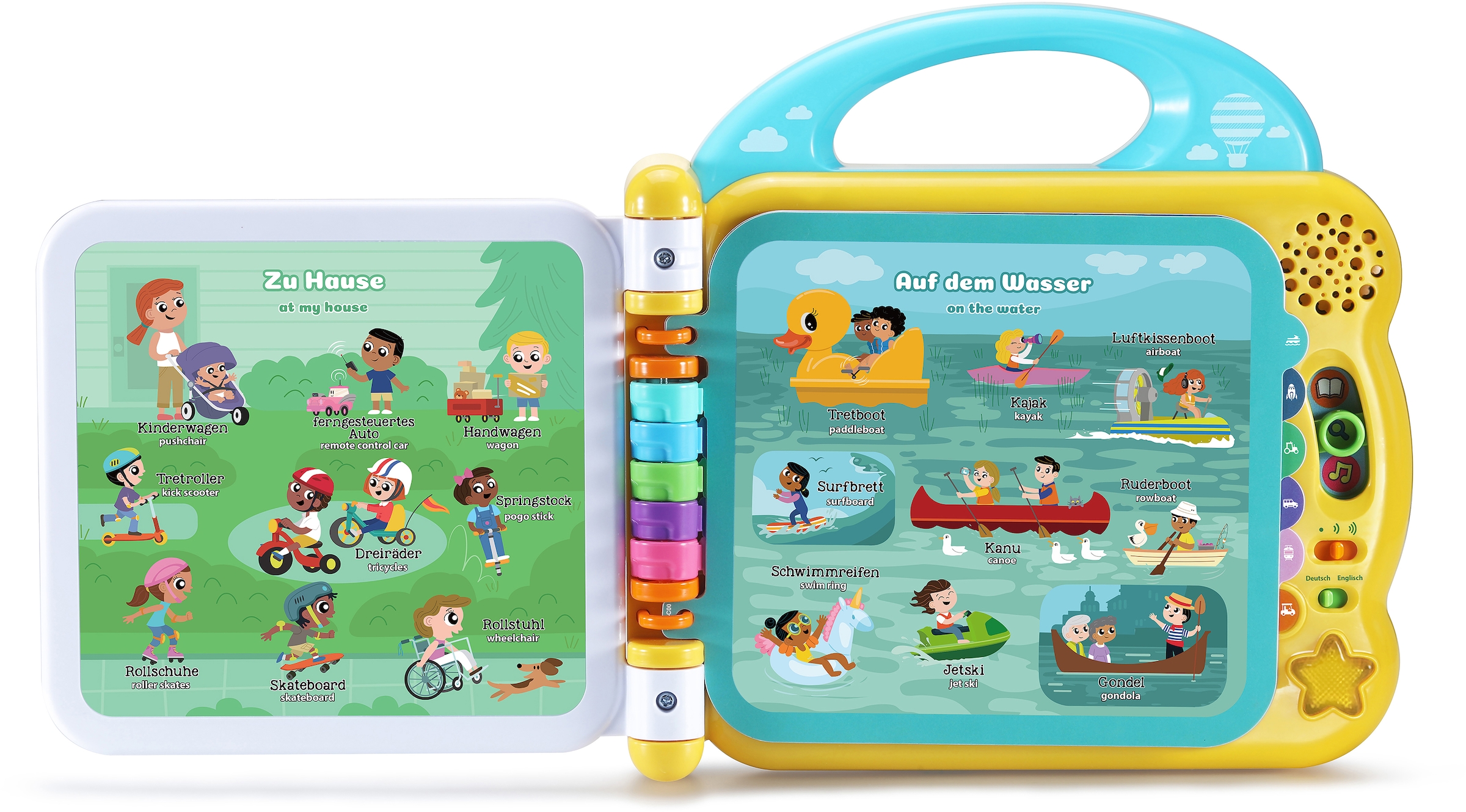 Vtech® Bilderbuch »VtechBaby, Mein 100-Wörter-Buch: Fahrzeuge & Fortbewegungsmittel«, mit Sound
