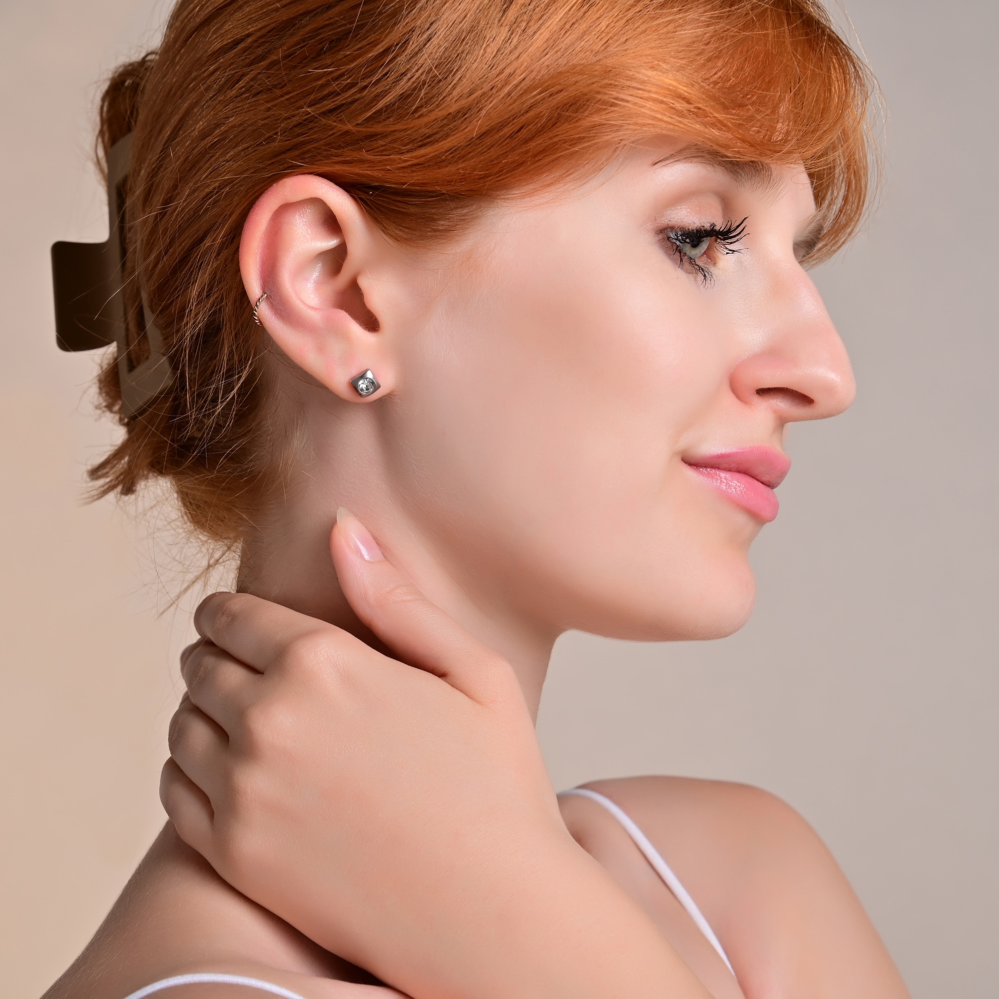 Adelia´s Paar Ohrstecker »Damen Ohrringe ¿ Ohrstecker aus Edelstahl mit Strass Steinchen«