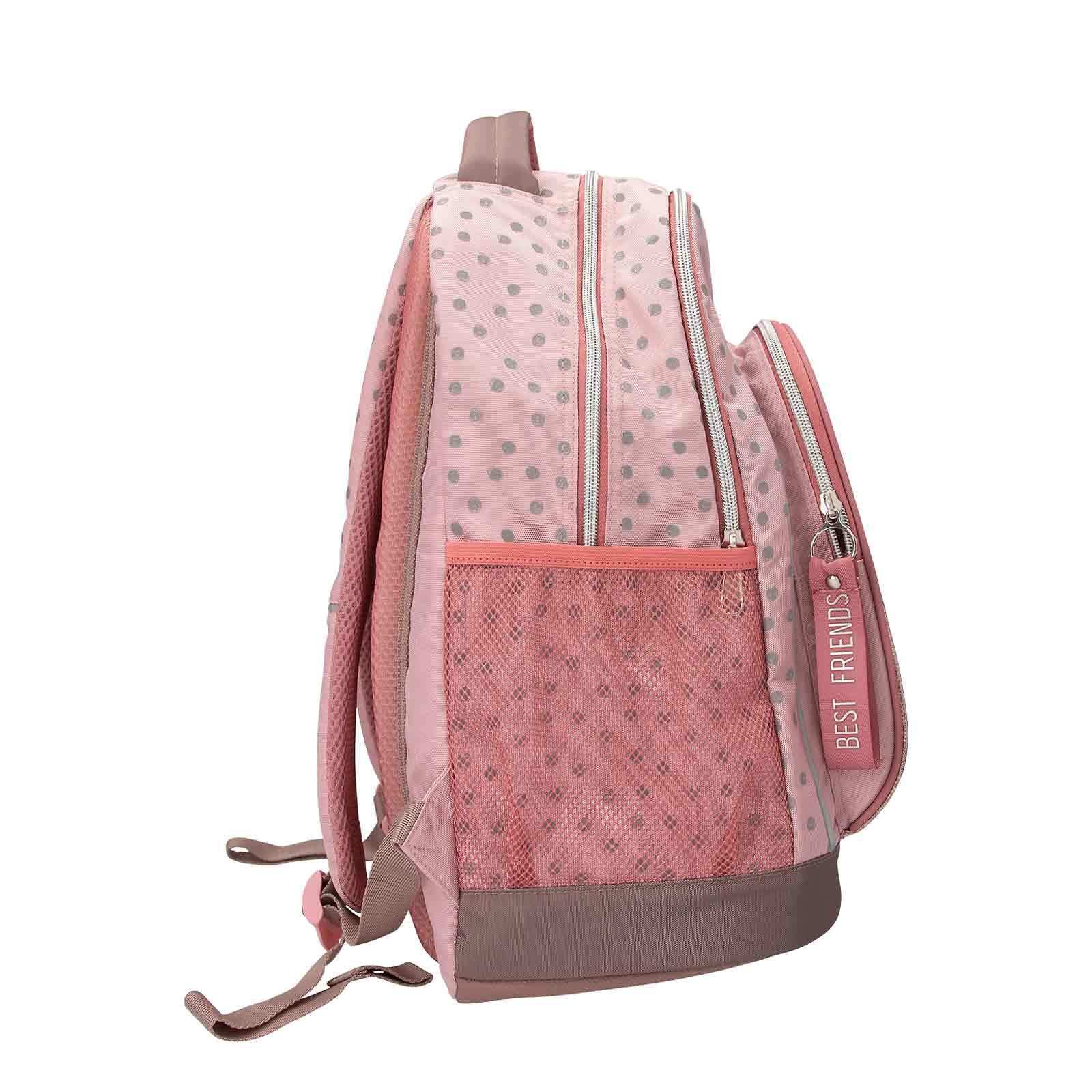 Depesche Rucksack »Schul-Set DOTS TOPModel 2er Set flieder«