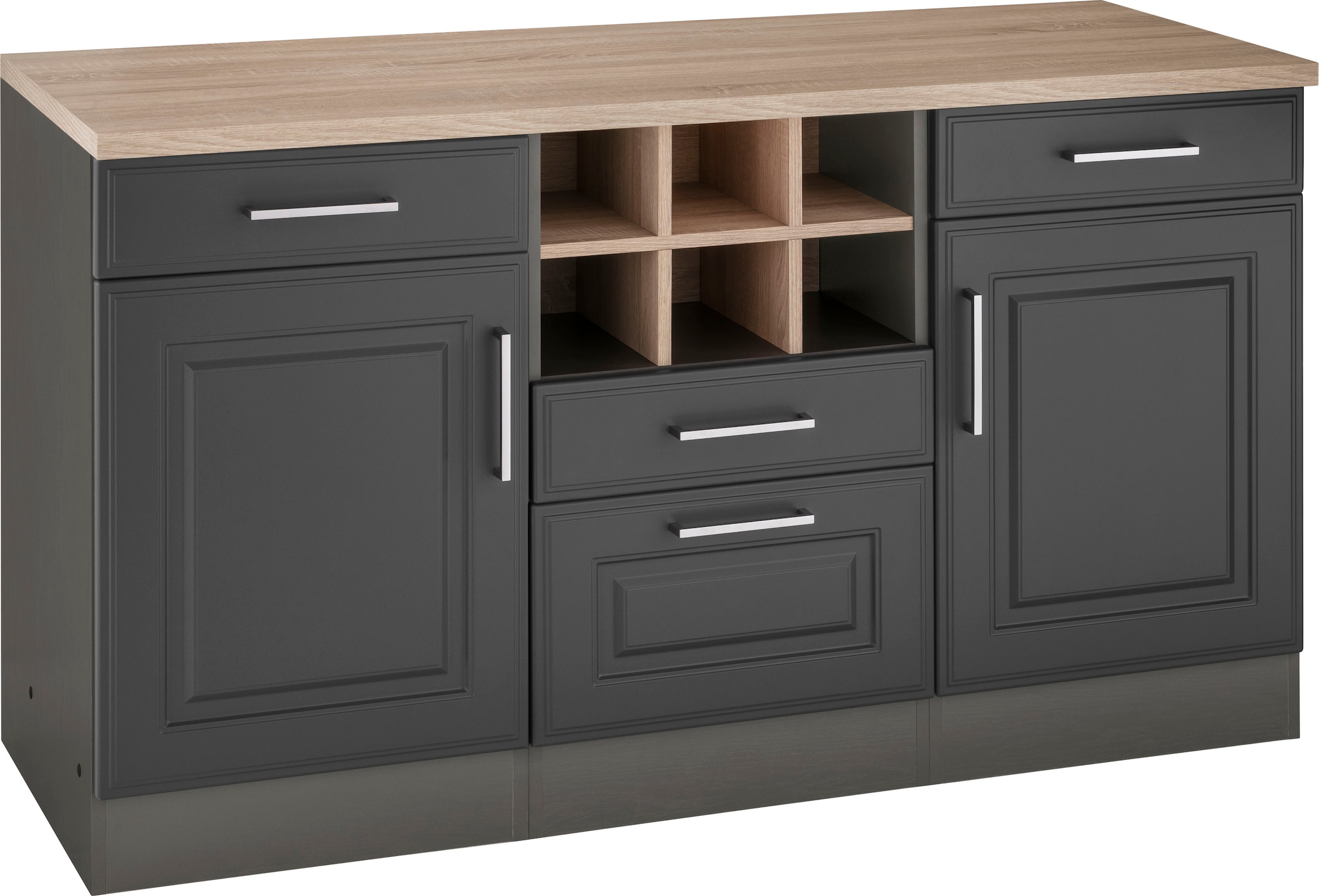 HELD MÖBEL Unterschrank »Stockholm«, 150 cm breit, hochwertige MDF-Fronten mit Fräsung, viel Stauraum
