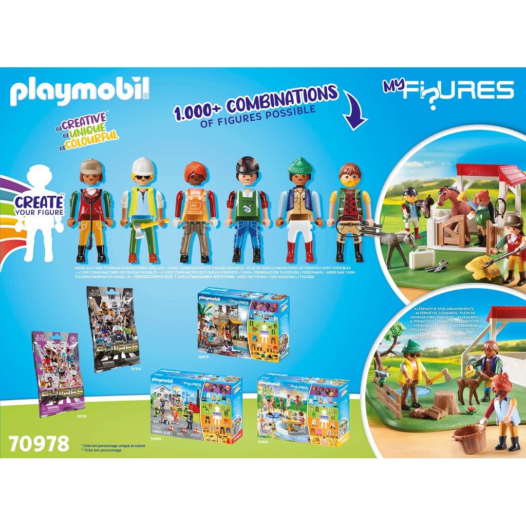 Playmobil® Konstruktions-Spielset »Horse Ranch (70978), My Figures«, (114 St.), Made in Europe