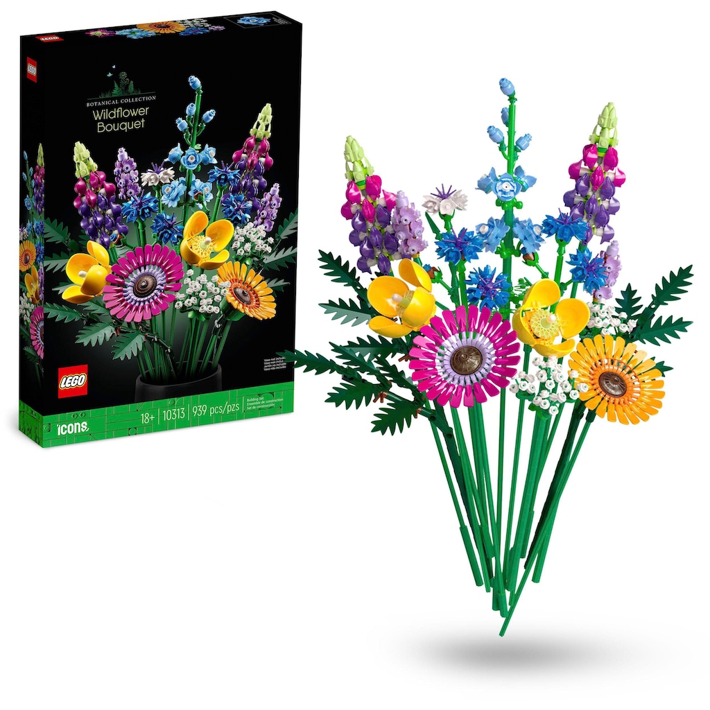 LEGO® Konstruktionsspielsteine »Wildblumenstrauß (10313), LEGO® Icons«, (939 St.)