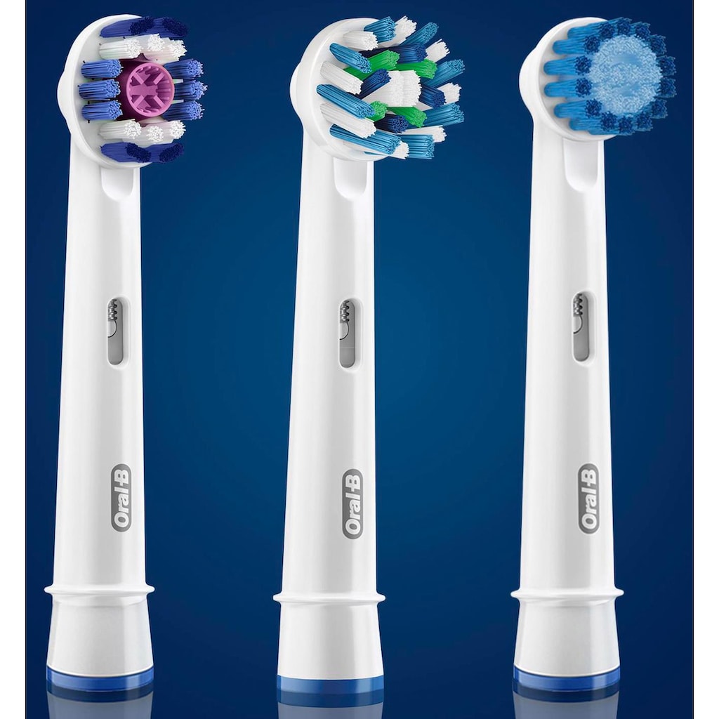 Oral B Aufsteckbürsten »Multi Pack 3 in 1«, CrossAction, 3DWhite & Sensitive