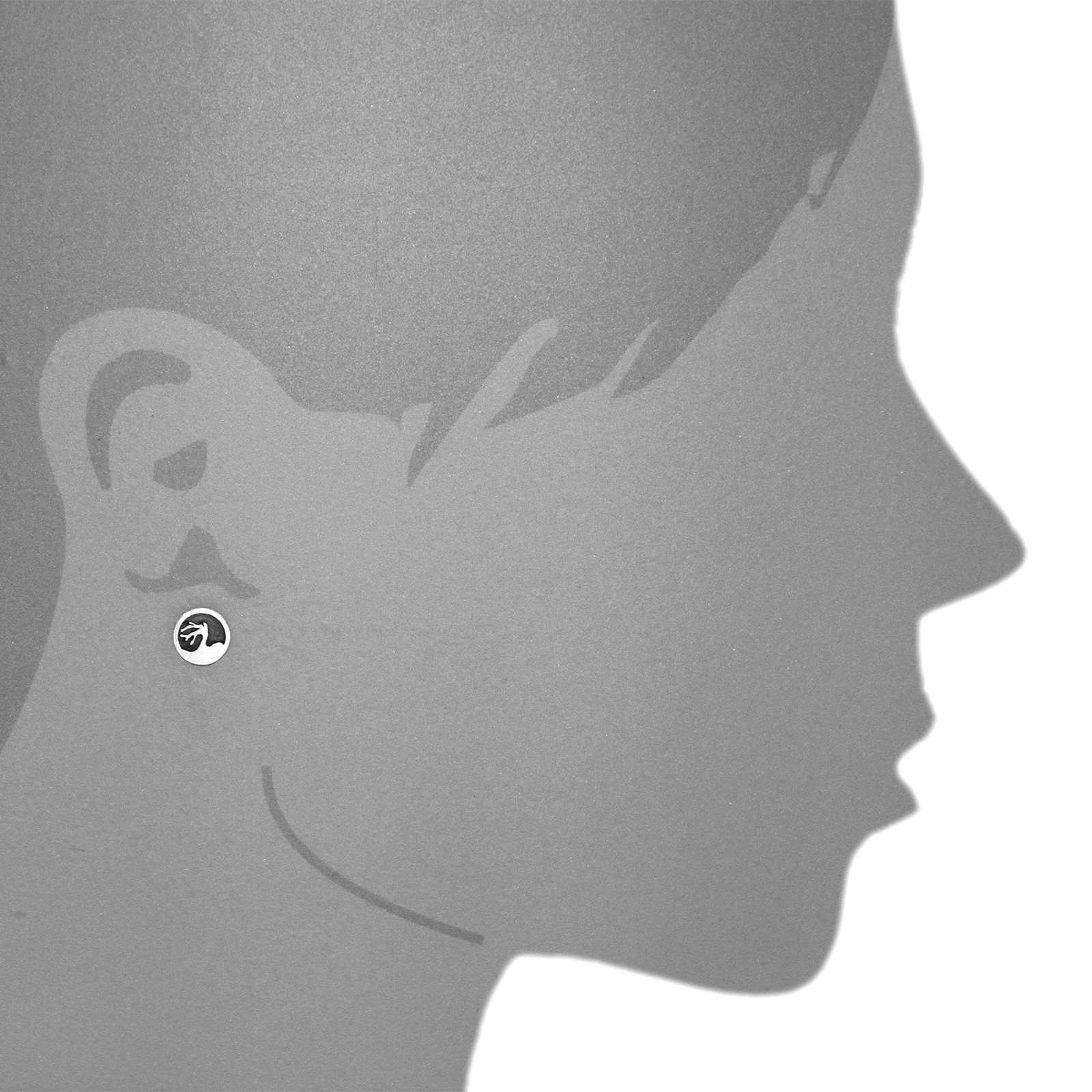 OSTSEE-SCHMUCK Paar Ohrstecker »- Windflüchter 10 mm - Silber 925/000 -,«