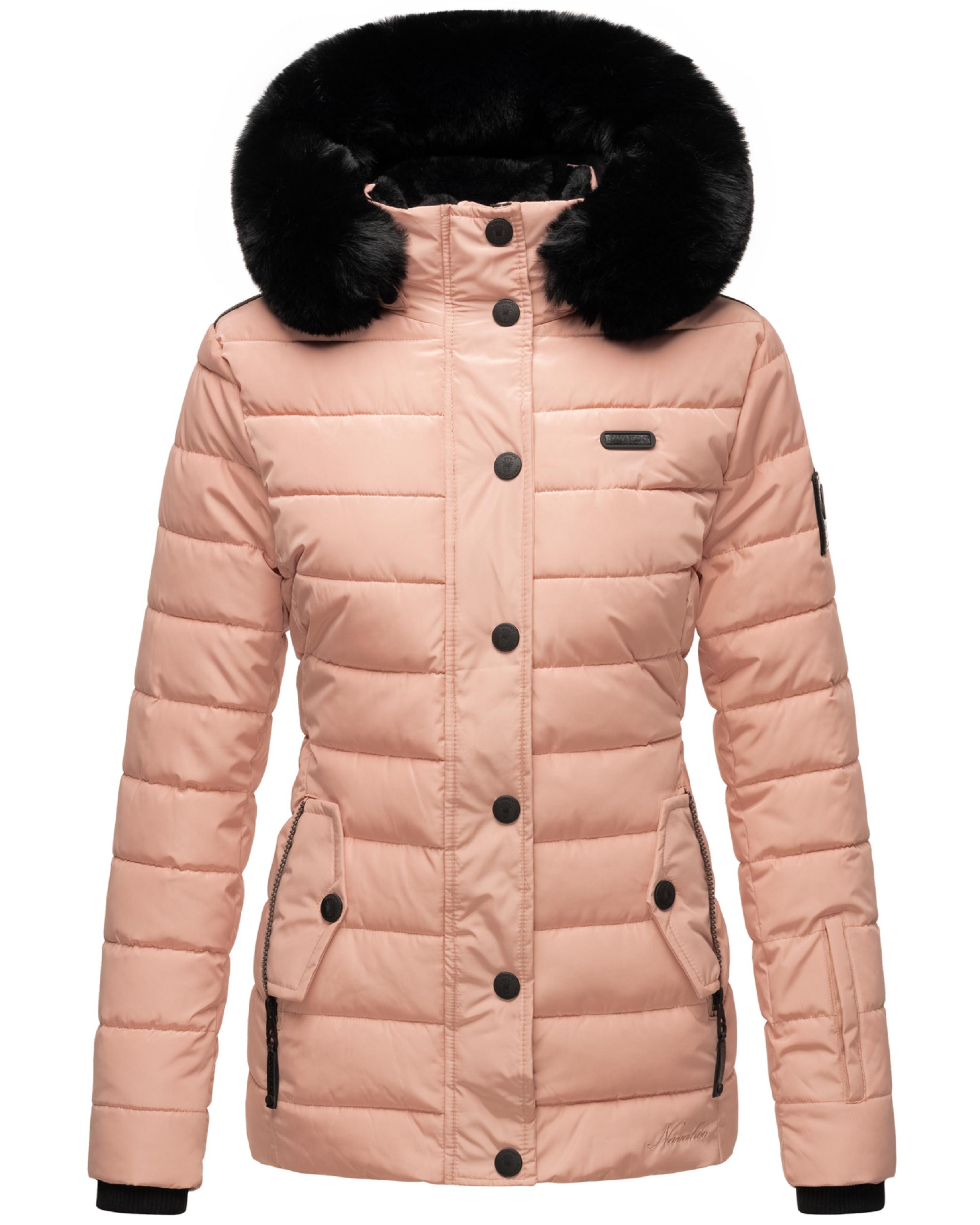 Navahoo Steppjacke »Winterjacke Milianaa«, mit Kapuze, Edle Winterjacke mit weicher Kunstfell-Kapuze