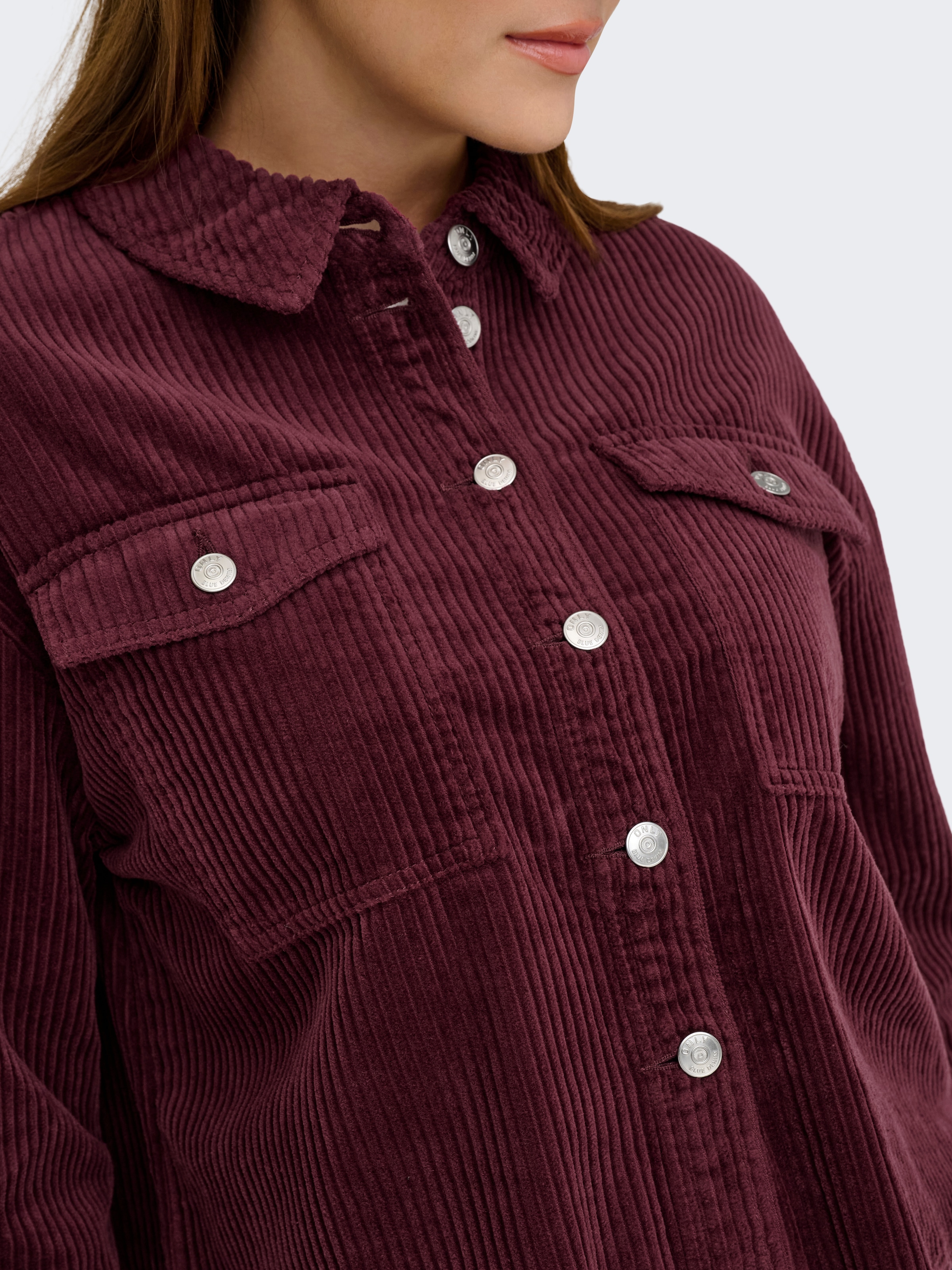ONLY Cordjacke »ONLMARINA-ENY L/S CORD JACKET PNT NOOS« Baumwolle