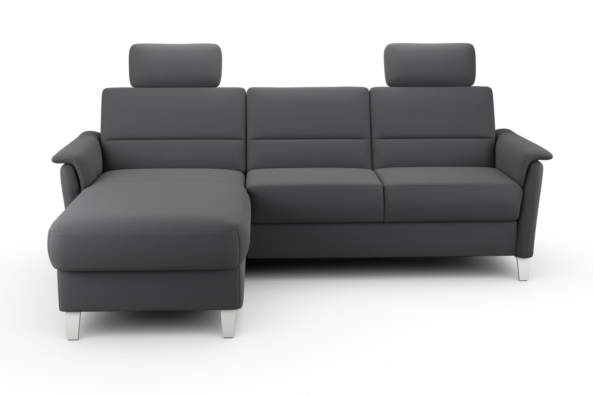 sit&more Ecksofa »Palmera L-Form, B: 244 cm« optional Bettfunktion & Bettkasten, Federkern