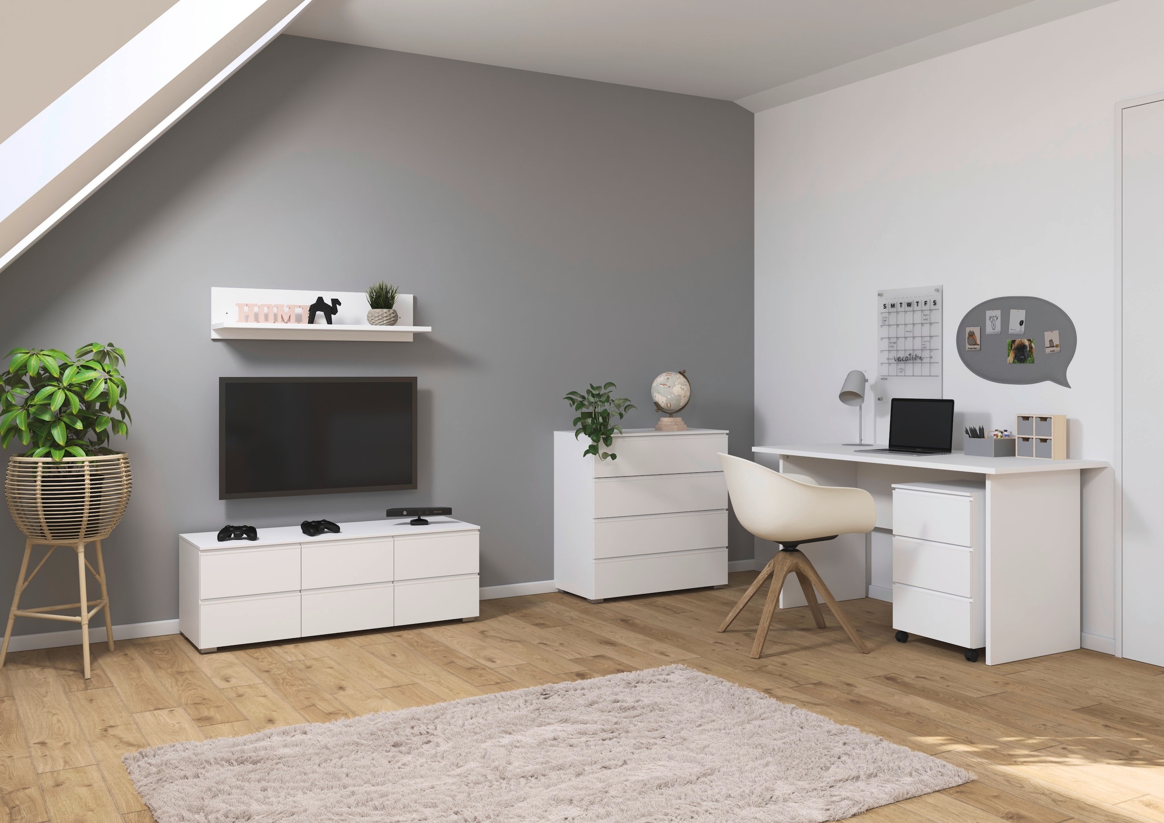 rauch TV-Board »Joel« Breite 80 oder 120 cm,  praktische und geräumige Schubladen MADE IN GERMANY