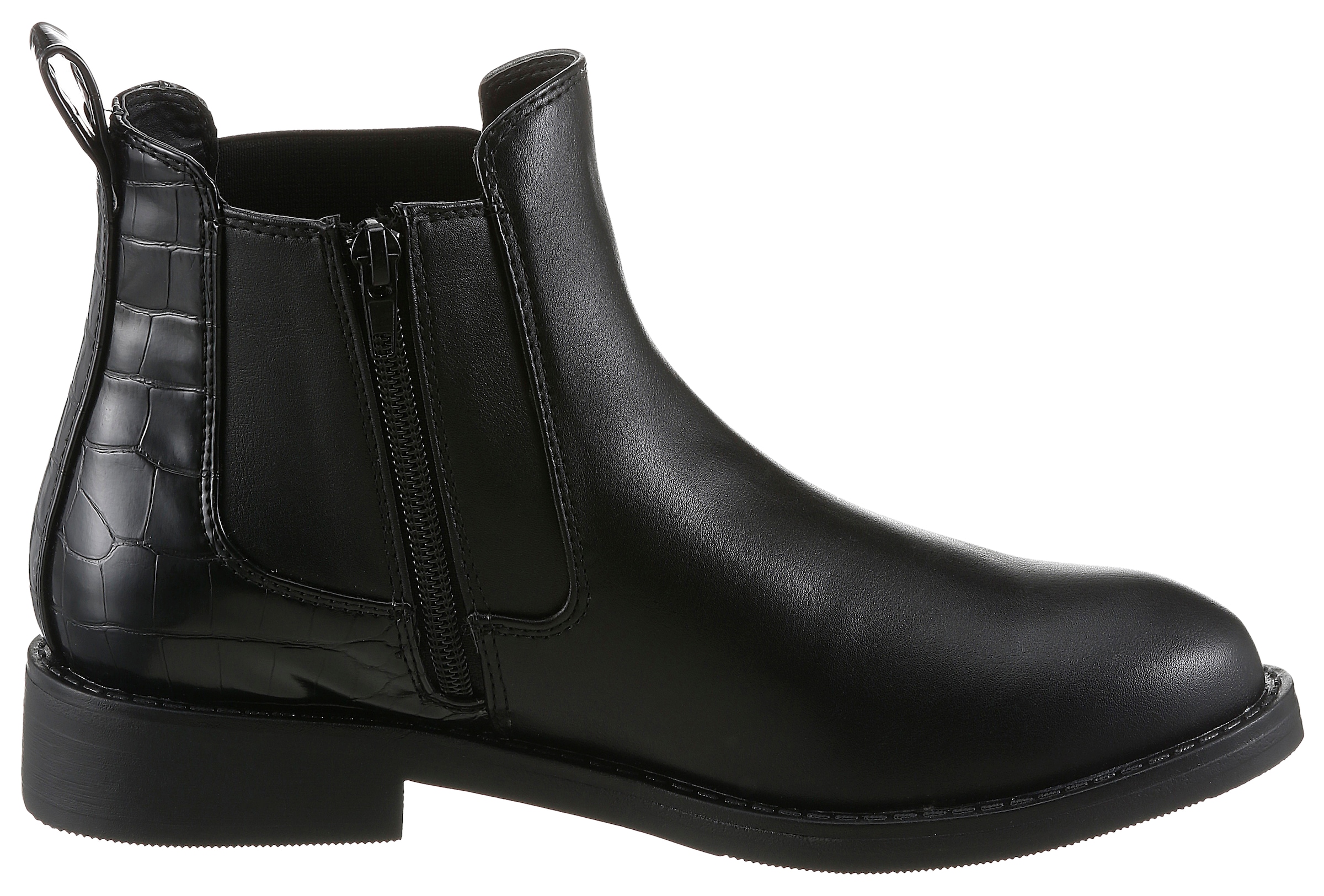 Aniston SHOES Chelseaboots  Ankle Boots mit Croco-Besatz - NEUE KOLLEKTION