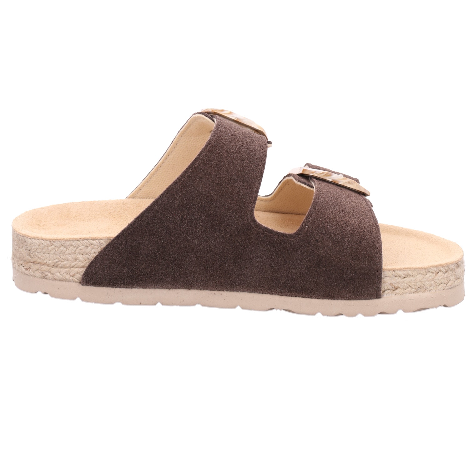 Rohde Pantolette »MATERA«  Strandschuh, Urlaubsschuh, Sommerschuh mit Bast Plateau