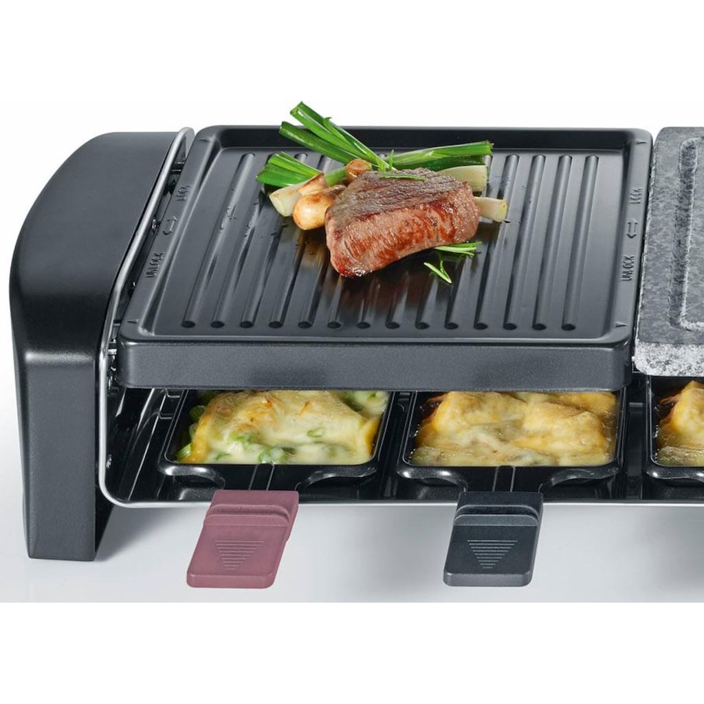 Severin Raclette »RG 9645«, 8 St. Raclettepfännchen, 1400 W