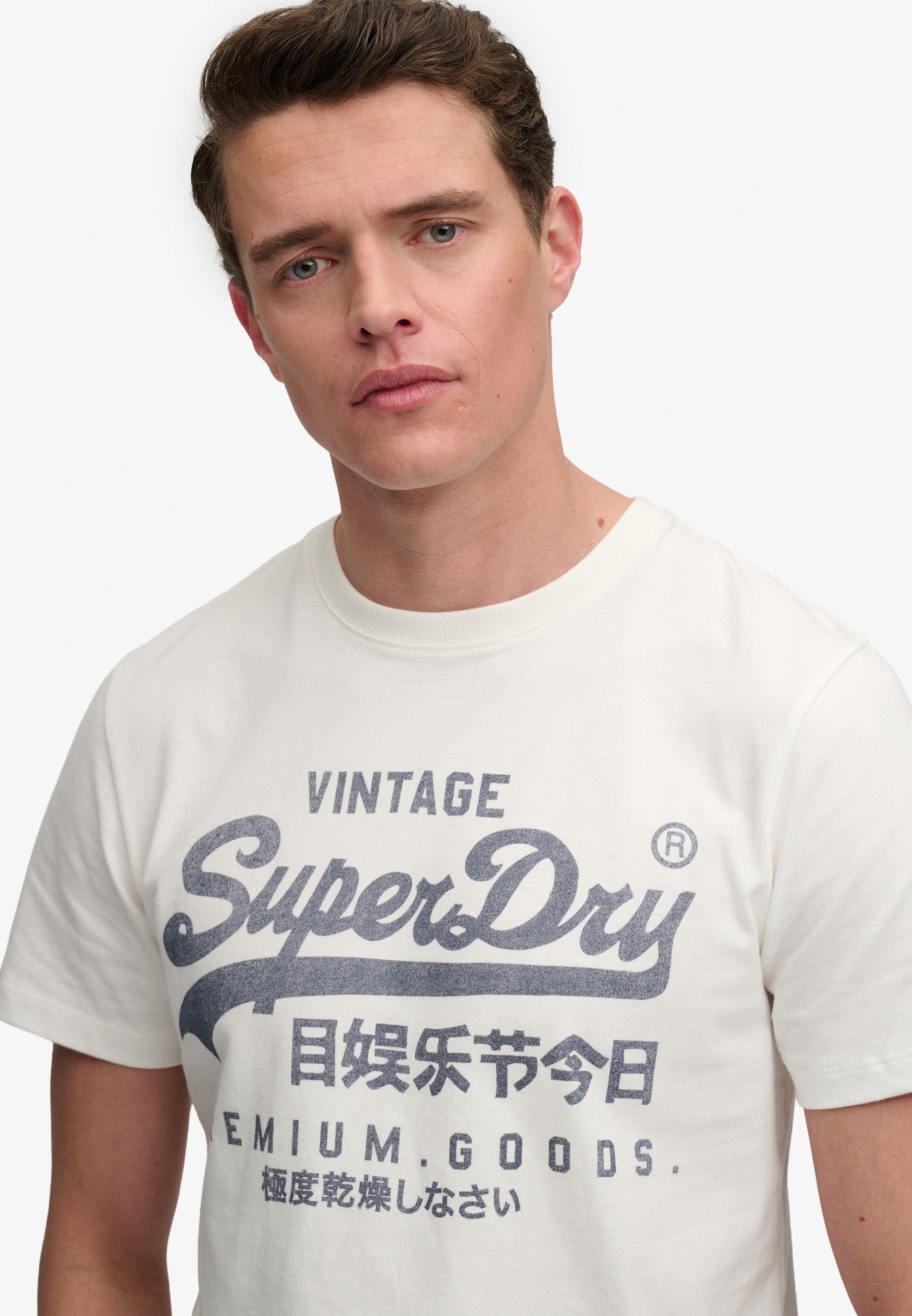Superdry Rundhalsshirt »VL CLASSIC TEE« Baumwolle, relaxed fit