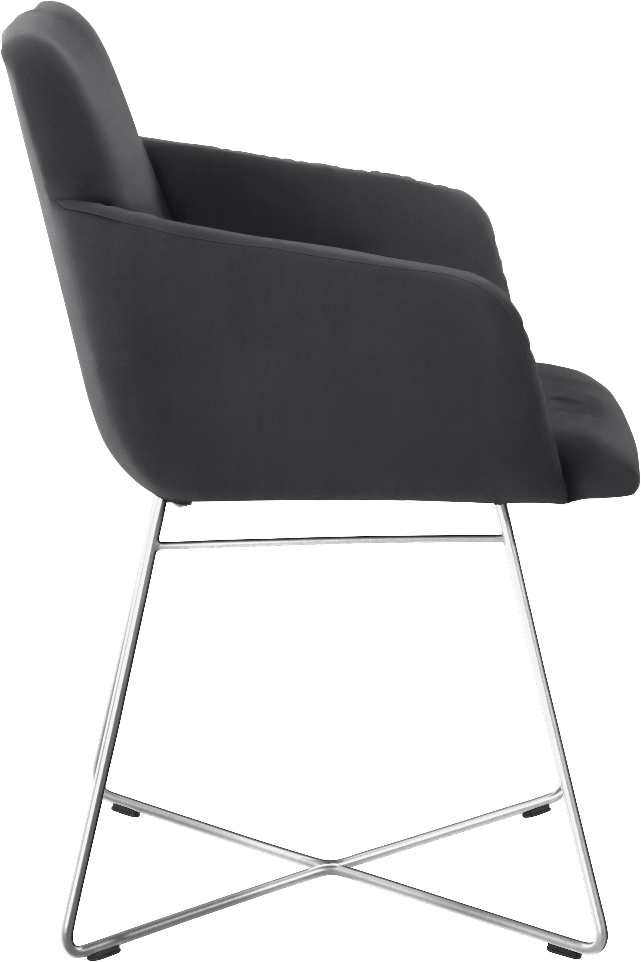 W.SCHILLIG Armlehnstuhl »jakob« () mit Drahtrohrgestell in Chrom glänzend