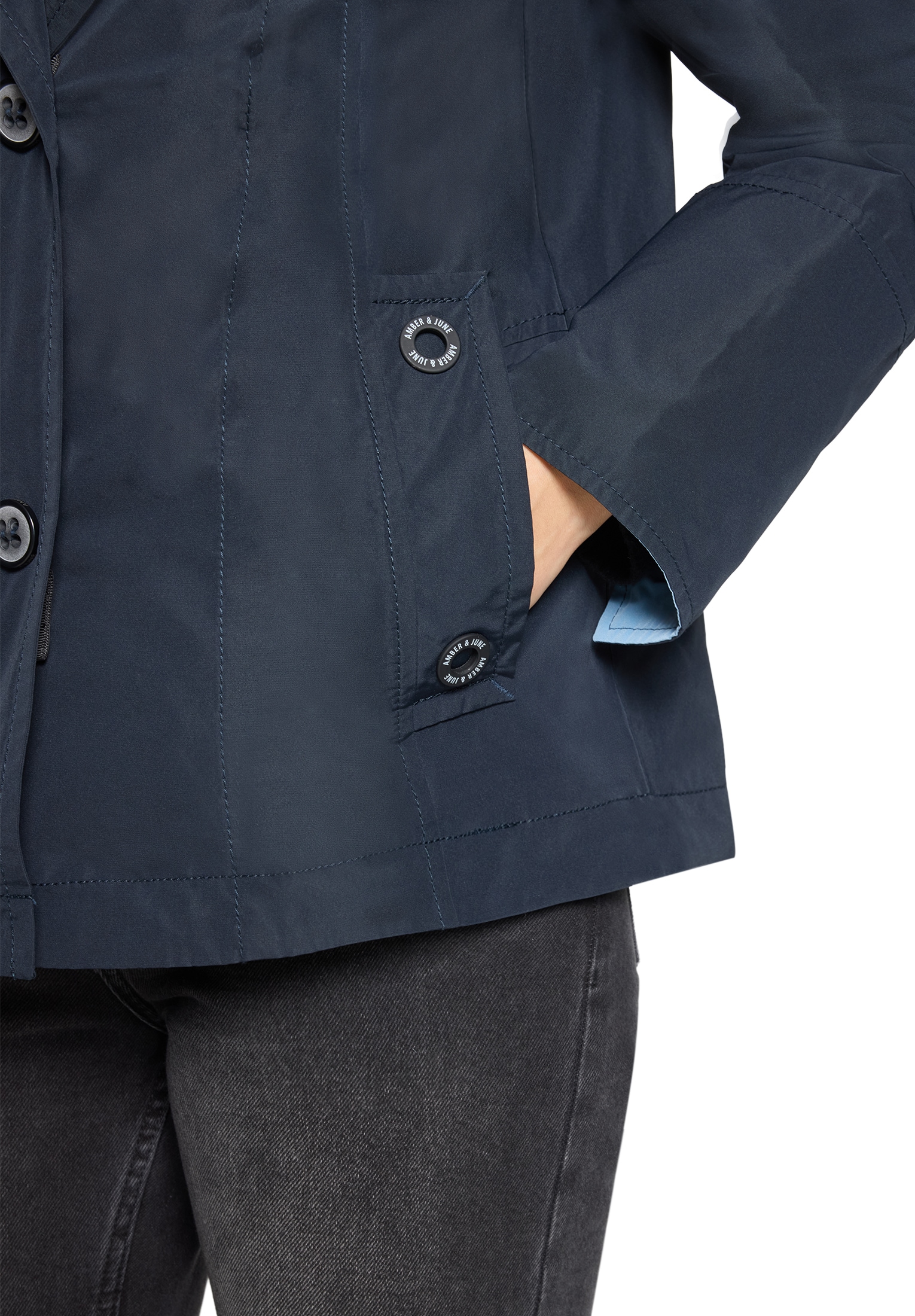 Amber & June Sommerjacke »Übergangsjacke mit abnehmbarem Westenteil«