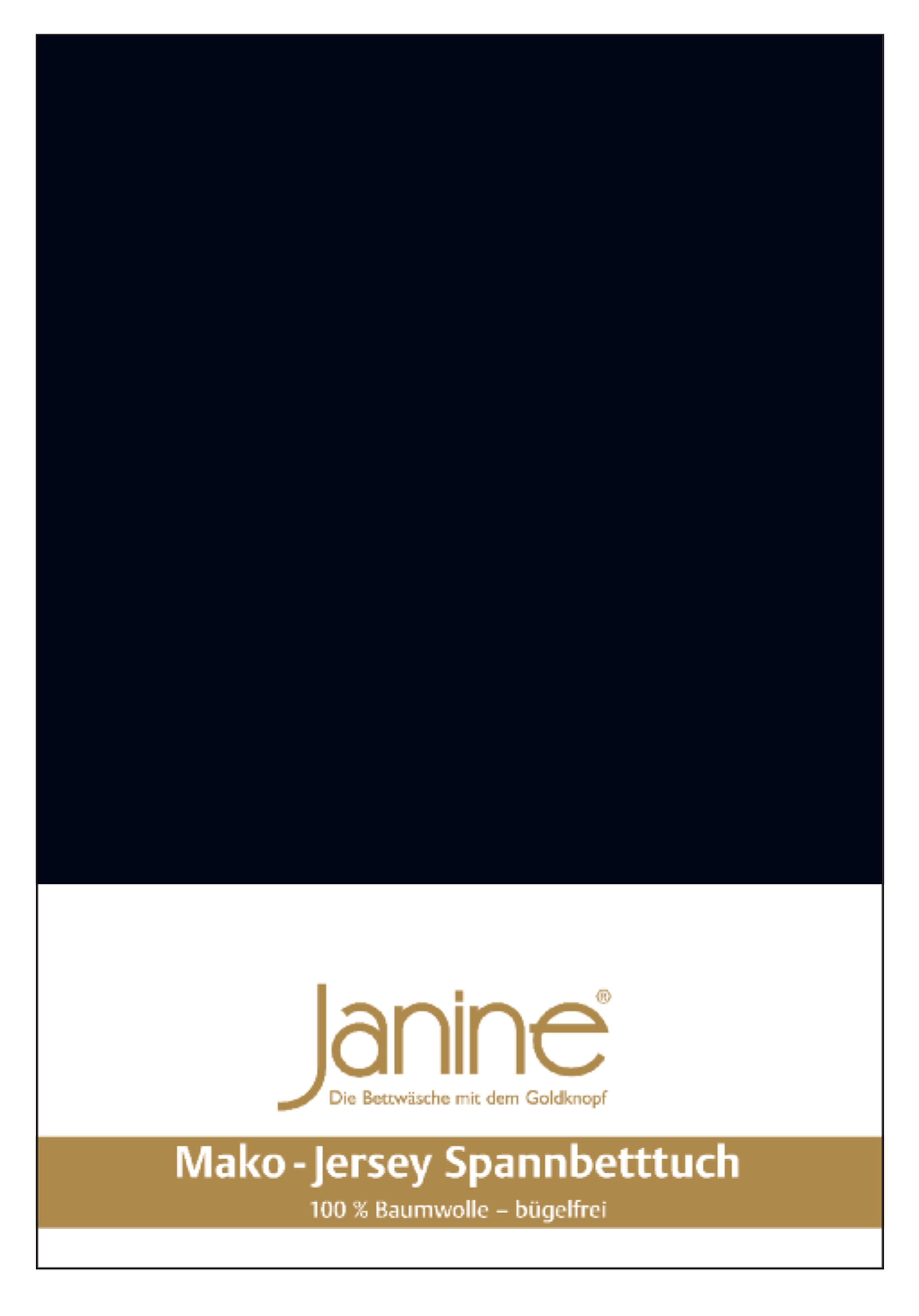 Janine Spannbettlaken »MAKO-FEINJERSEY 5007« aus 100% Baumwolle, für Matratzen bis 26 cm Höhe