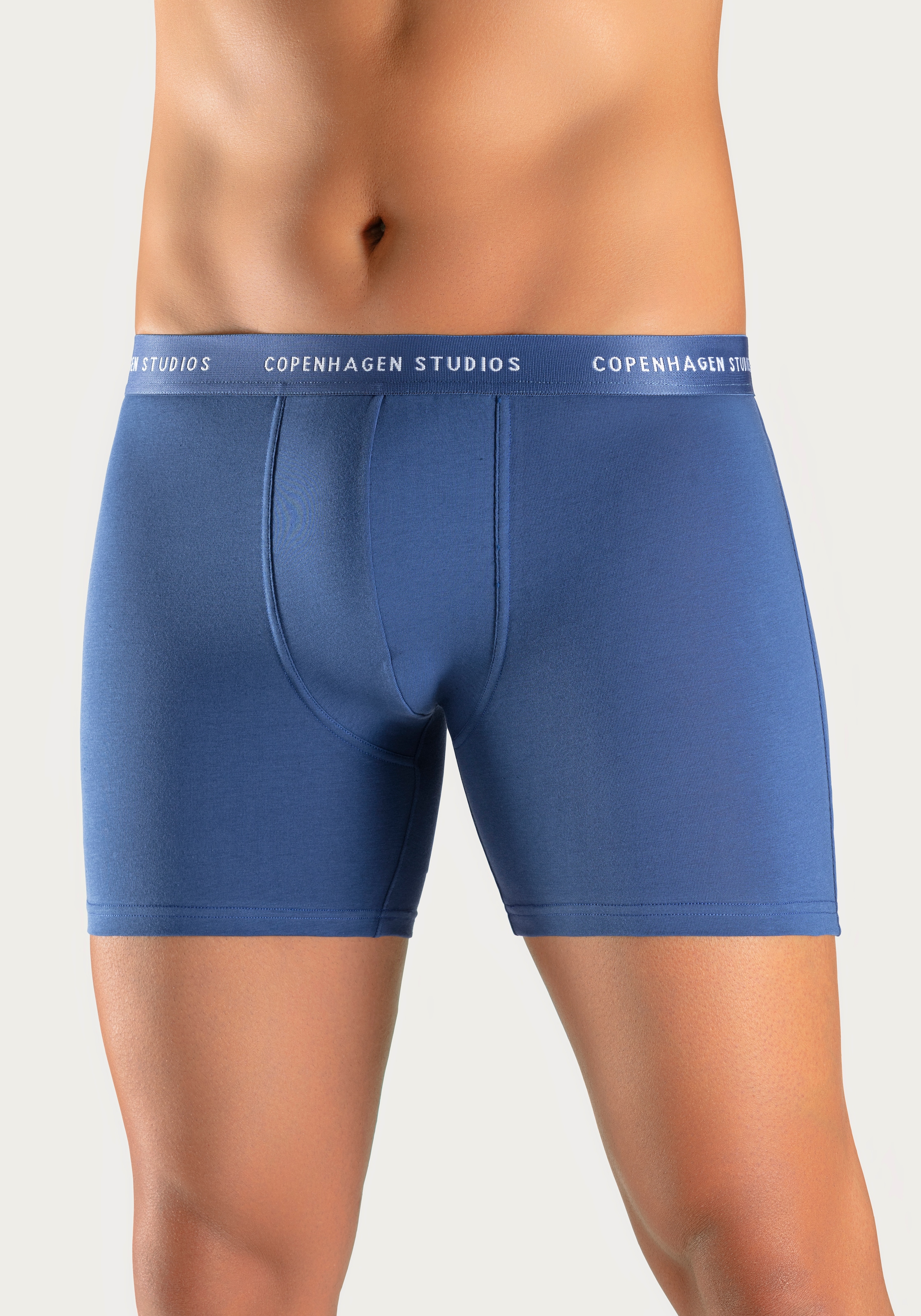 Copenhagen Studios Boxer »Boxershorts für Herren«, (3 St.), mit längerem Bein und Logobund