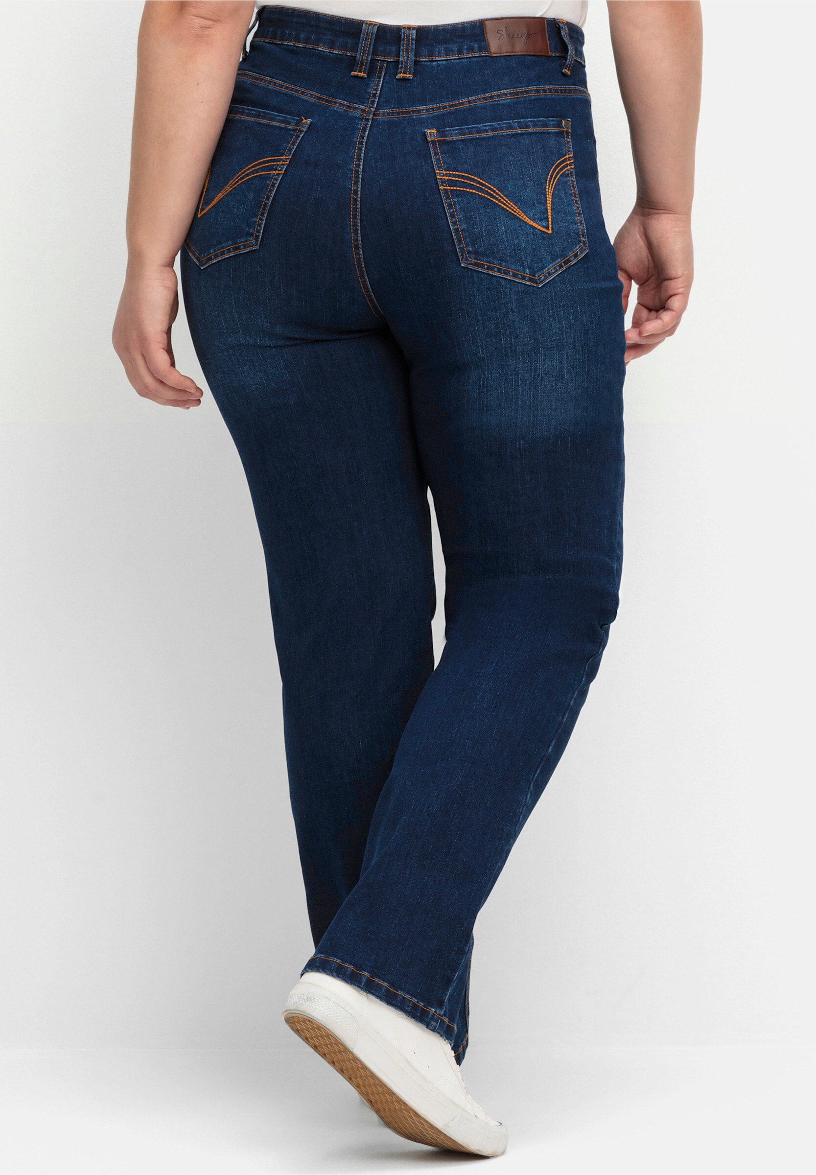 Sheego 5-Pocket-Jeans »Stretch-Jeans Shaping-Jeans mit geradem Bein« mit Bodyforming-Effekt