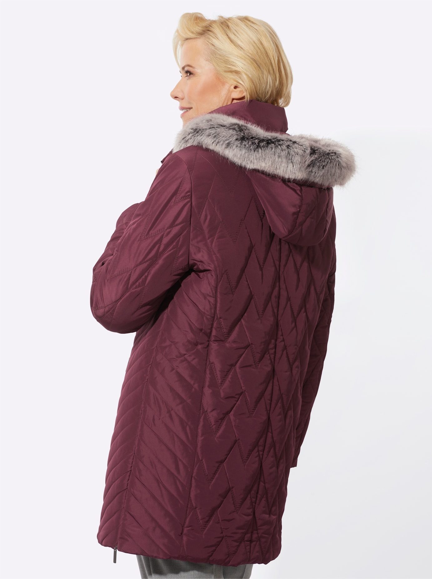 Classic Steppjacke, mit Kapuze