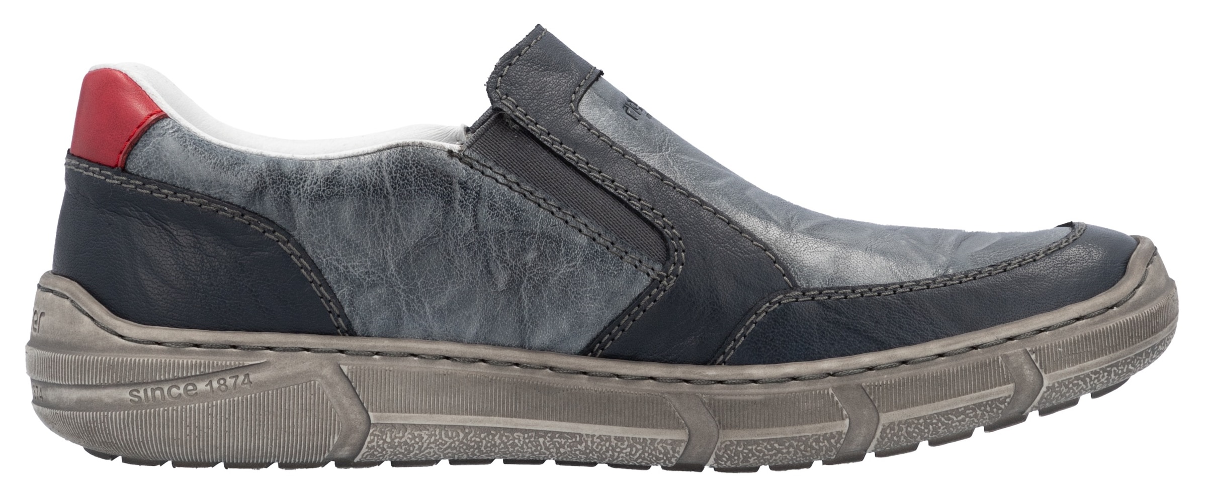 Rieker Slipper, Slip on Sneaker, Halbschuh, Freizeitschuh mit Schaftrandpolsterung