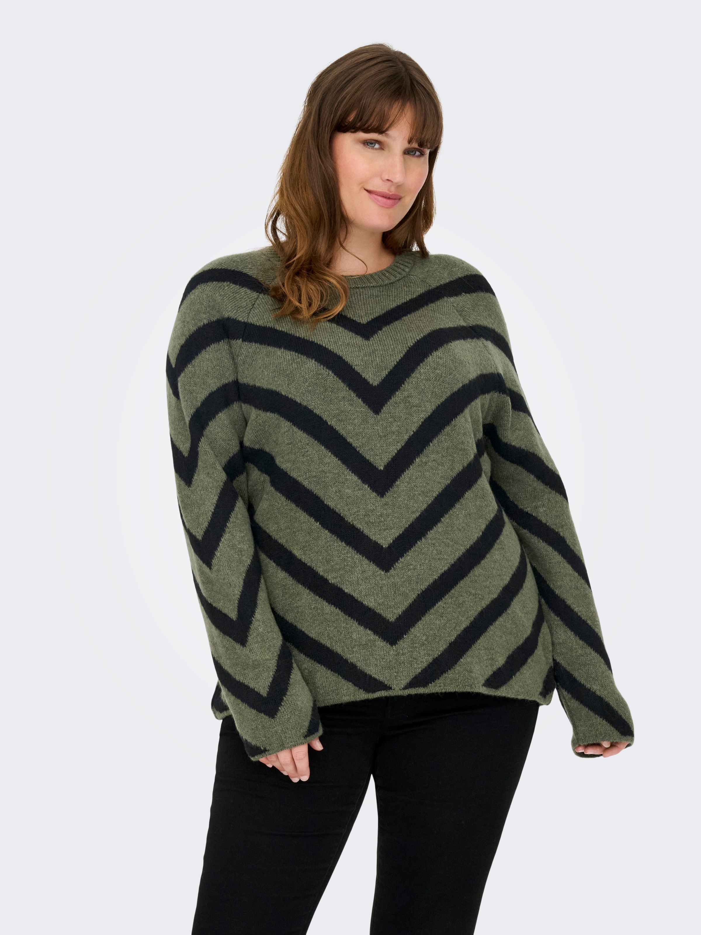 ONLY CARMAKOMA Strickpullover »CARELIZA L/S PULLOVER KNT NOOS«