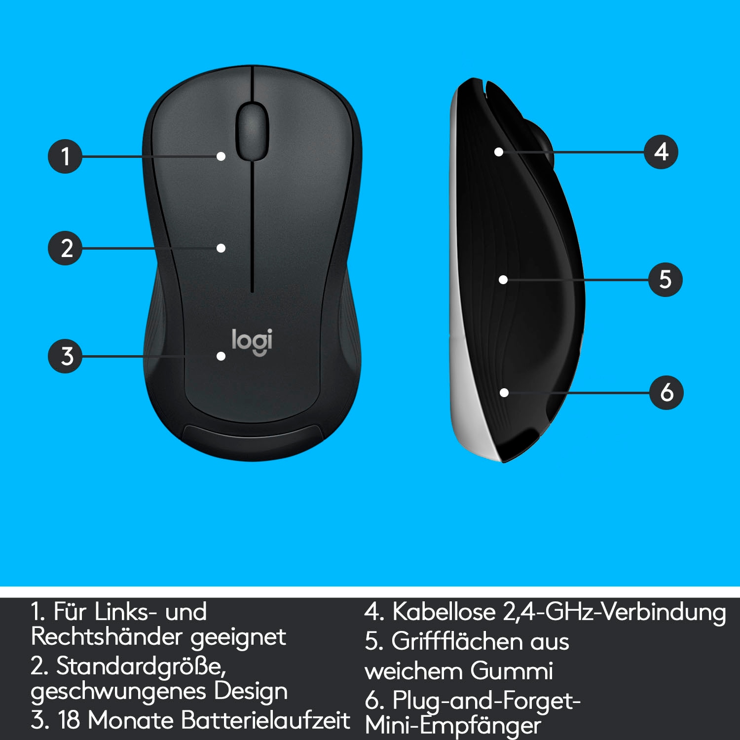 Logitech Tastatur- und Maus-Set »MK540 ADVANCED Kabellose«, für Windows, USB, Sondertasten, 3 Jahre Batterielaufzeit, PC, Laptop