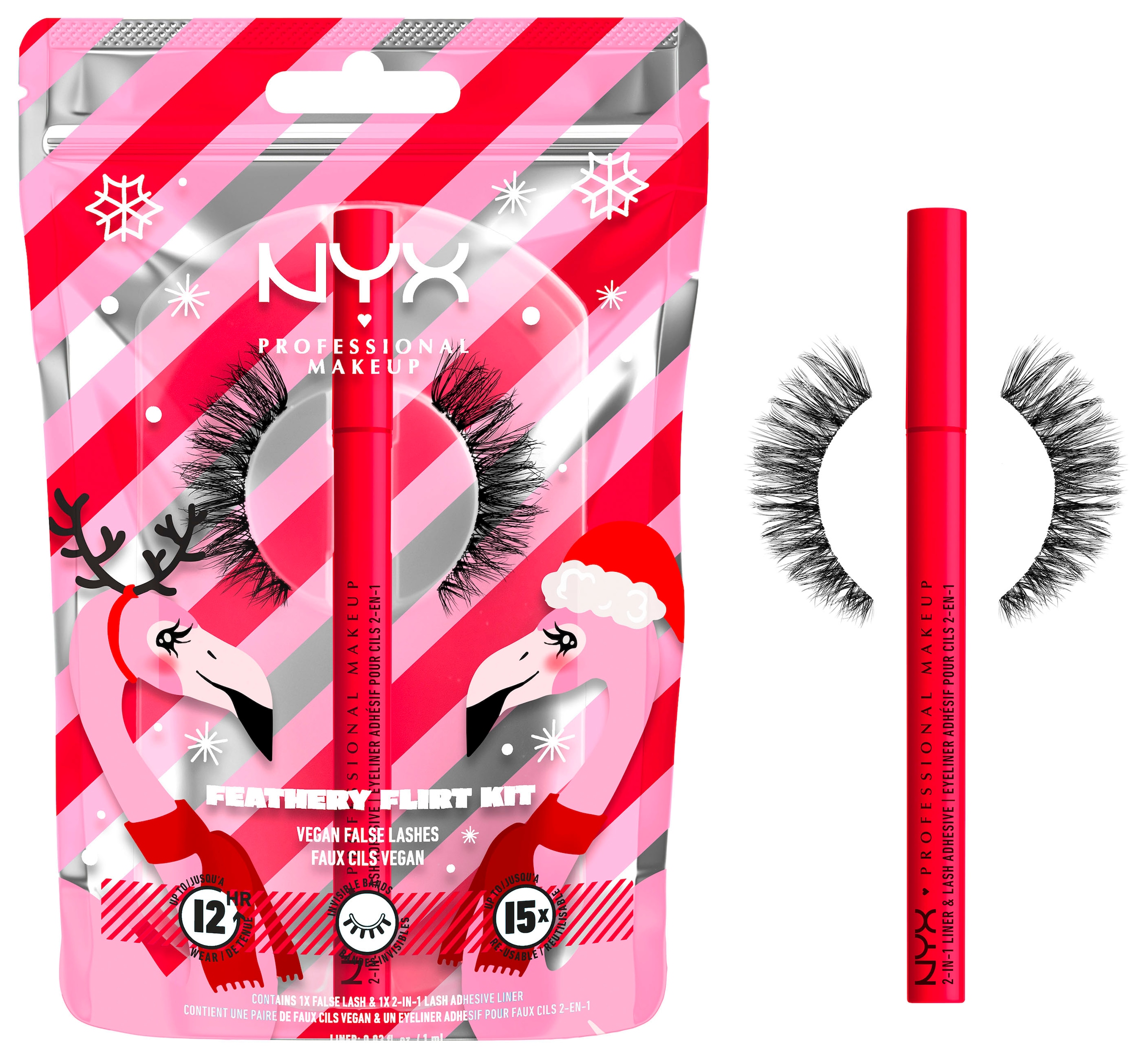 NYX Kosmetik-Set »NYX Professional Makeup Feathery Flirt Kit«, mit vielseitigen Kombinationsmöglichkeiten