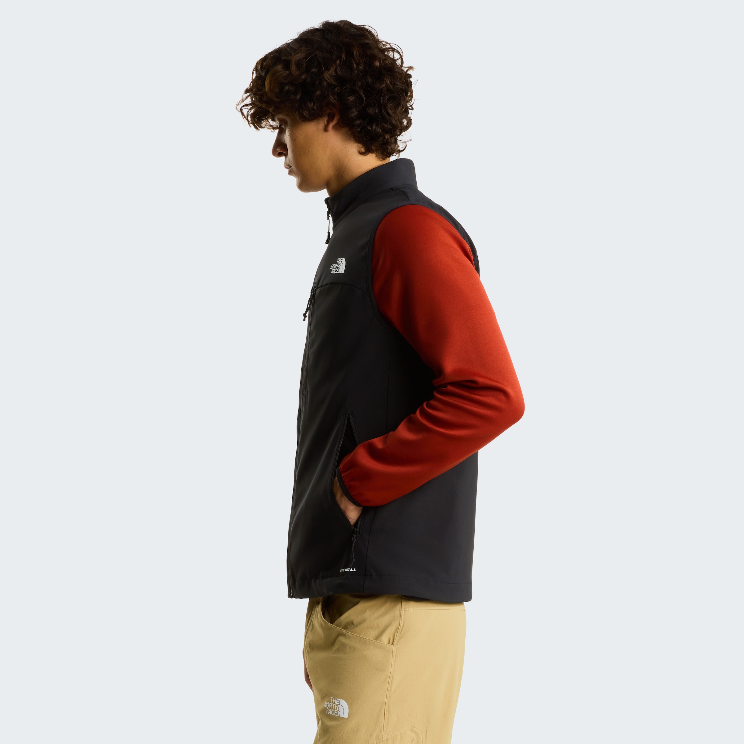 The North Face Softshellweste »M NIMBLE VEST 2« aus atmungsaktivem Softshellmaterial, mit WindWall™-Gewebe