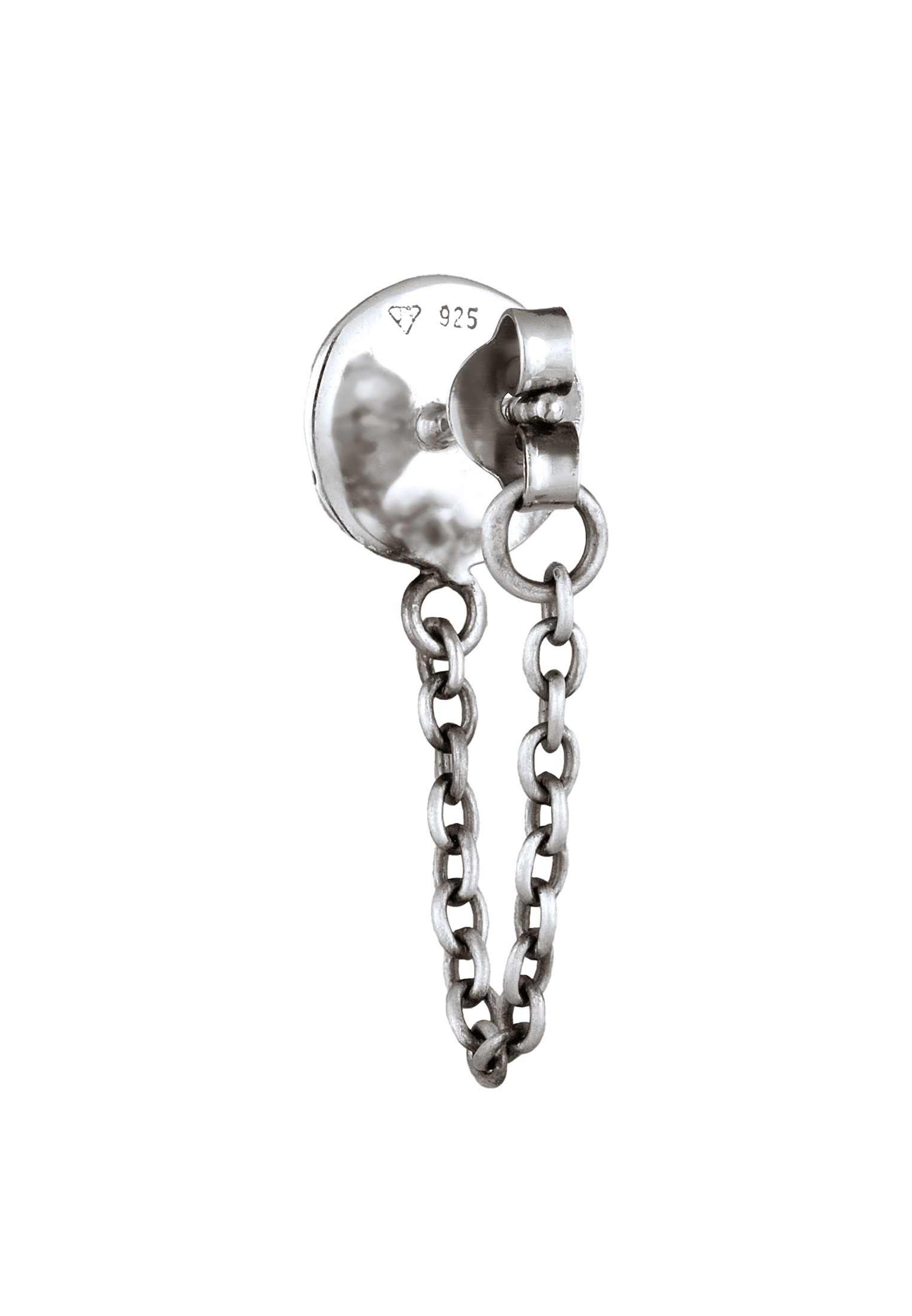 HAZE & GLORY Paar Ohrstecker »Ohrringe Einzel Ohrstecker Rund 925 Sterling Silber - Circle Chainy«
