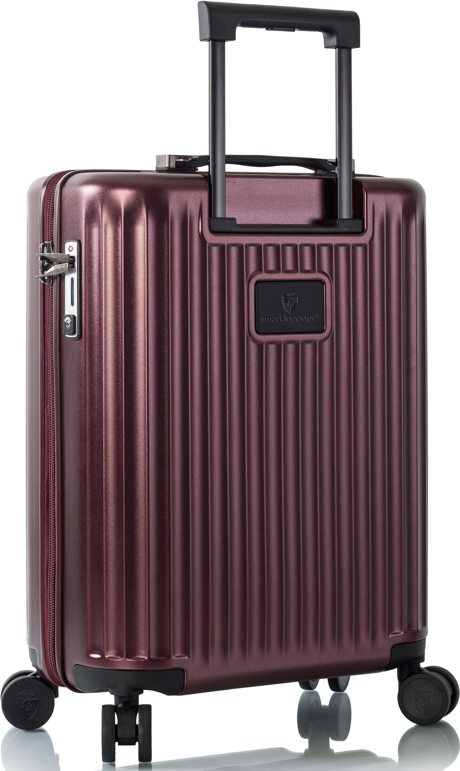 Heys Hartschalen-Trolley »Smart Luggage®, in verschiedenen Farben und Größen«, 4 Rollen, Heys x Joachim Llambi Handgepäck Smart Gepäck mit App-Funktion