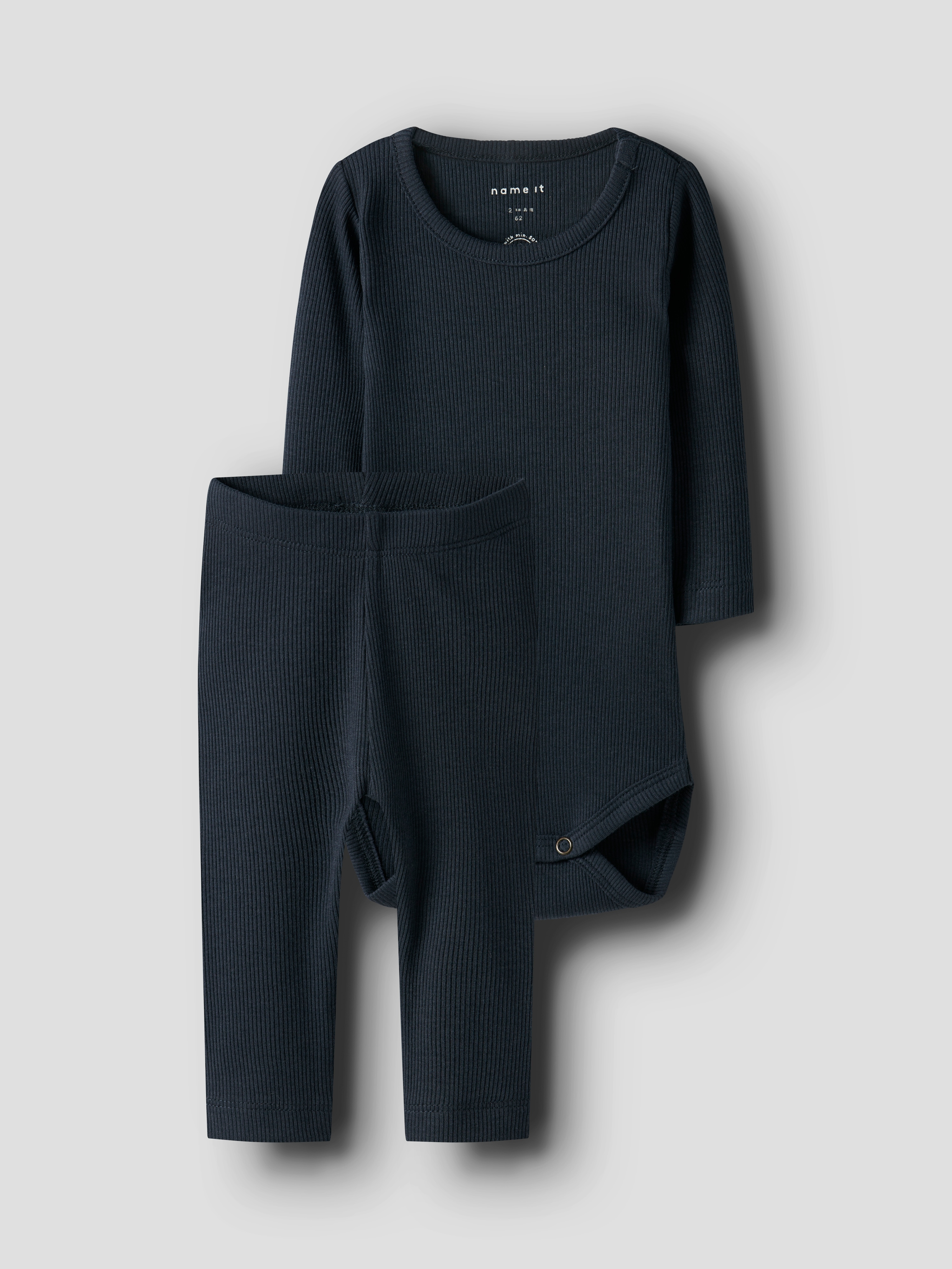 Name It Mädchen Langarmbody »NBNKAB LS BODY LEGGING SET NOOS« Set, 2 Stk. tlg., mit dazu passender Leggings, Größe N-Gr