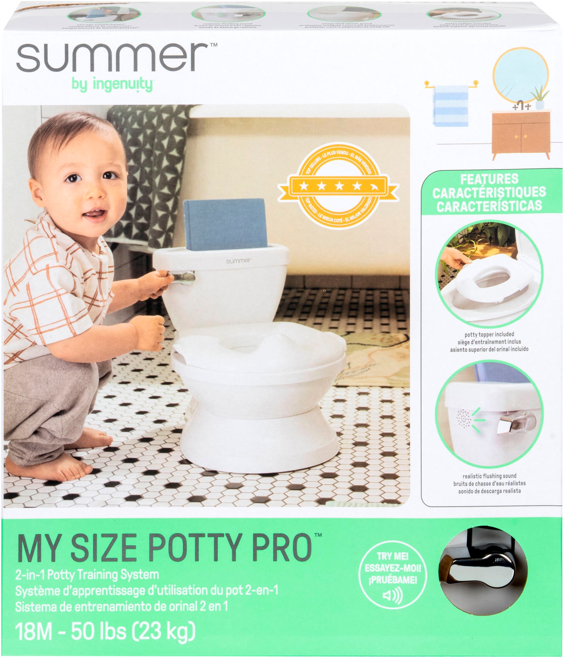 ingenuity Toilettentrainer »My Size Potty Pro™ - Weiß«