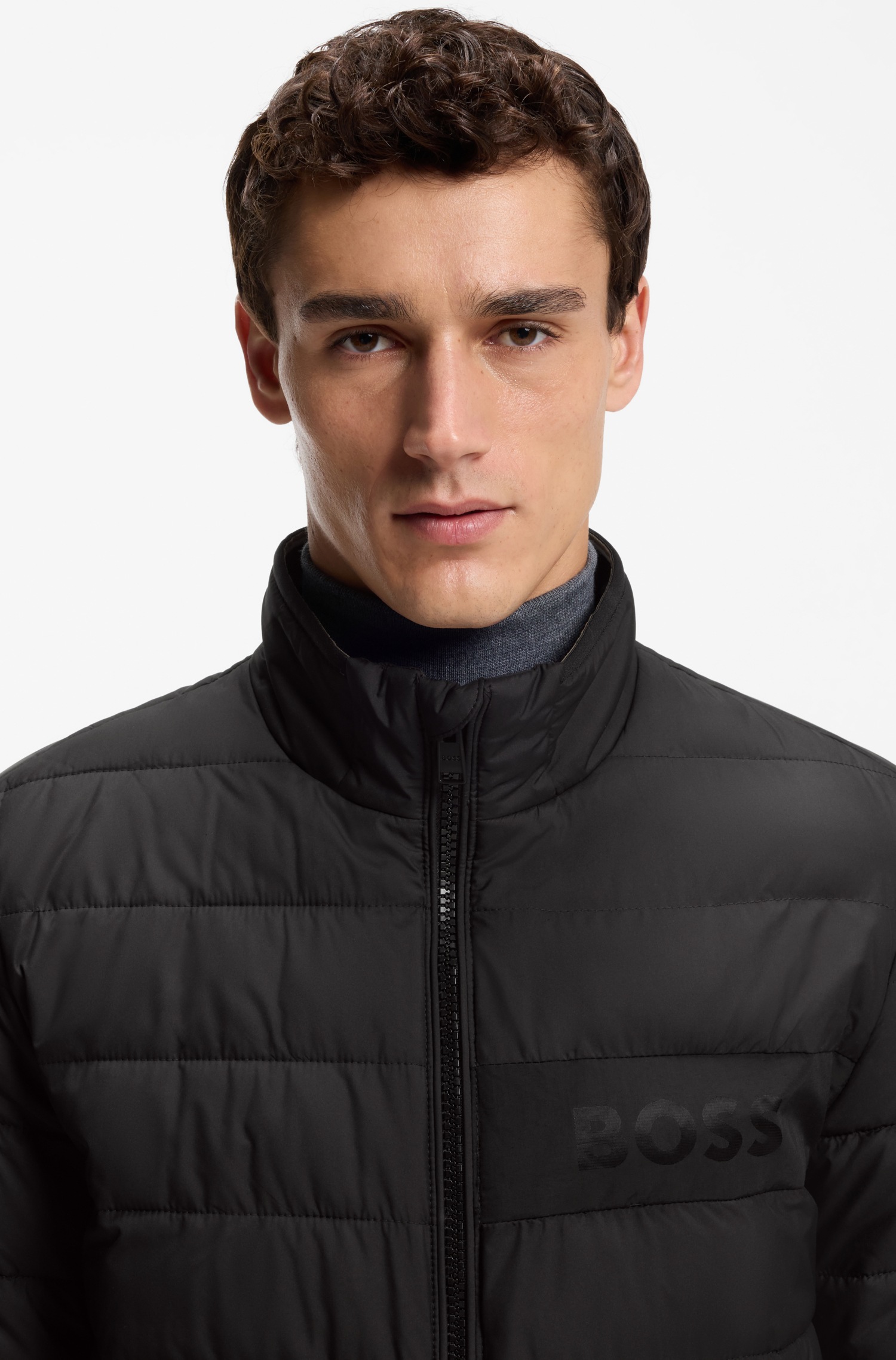 BOSS Steppjacke »Cenitos Premium Menswear« mit Stehkragen, regular fit