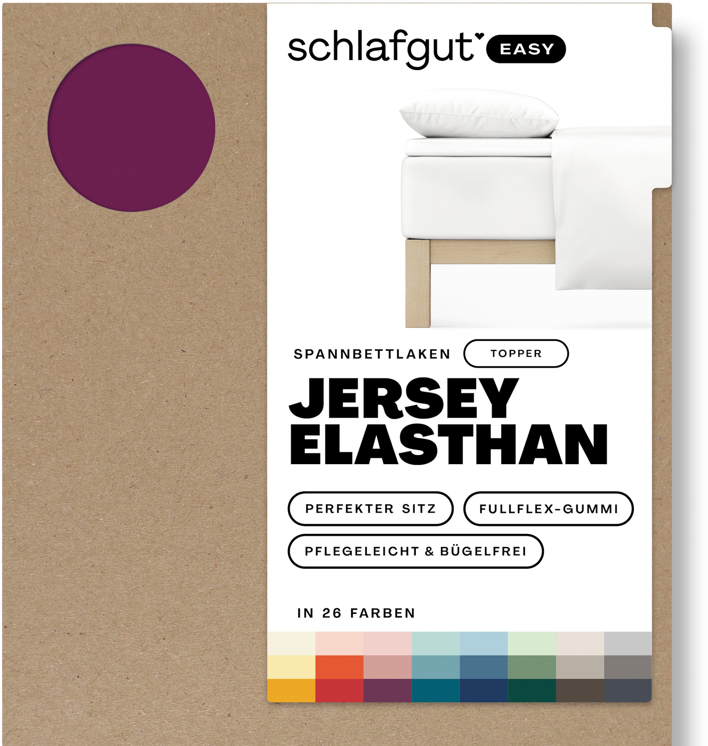 Schlafgut Spannbettlaken »EASY Jersey Elasthan Topper« MADE IN GREEN by OEKO-TEX®