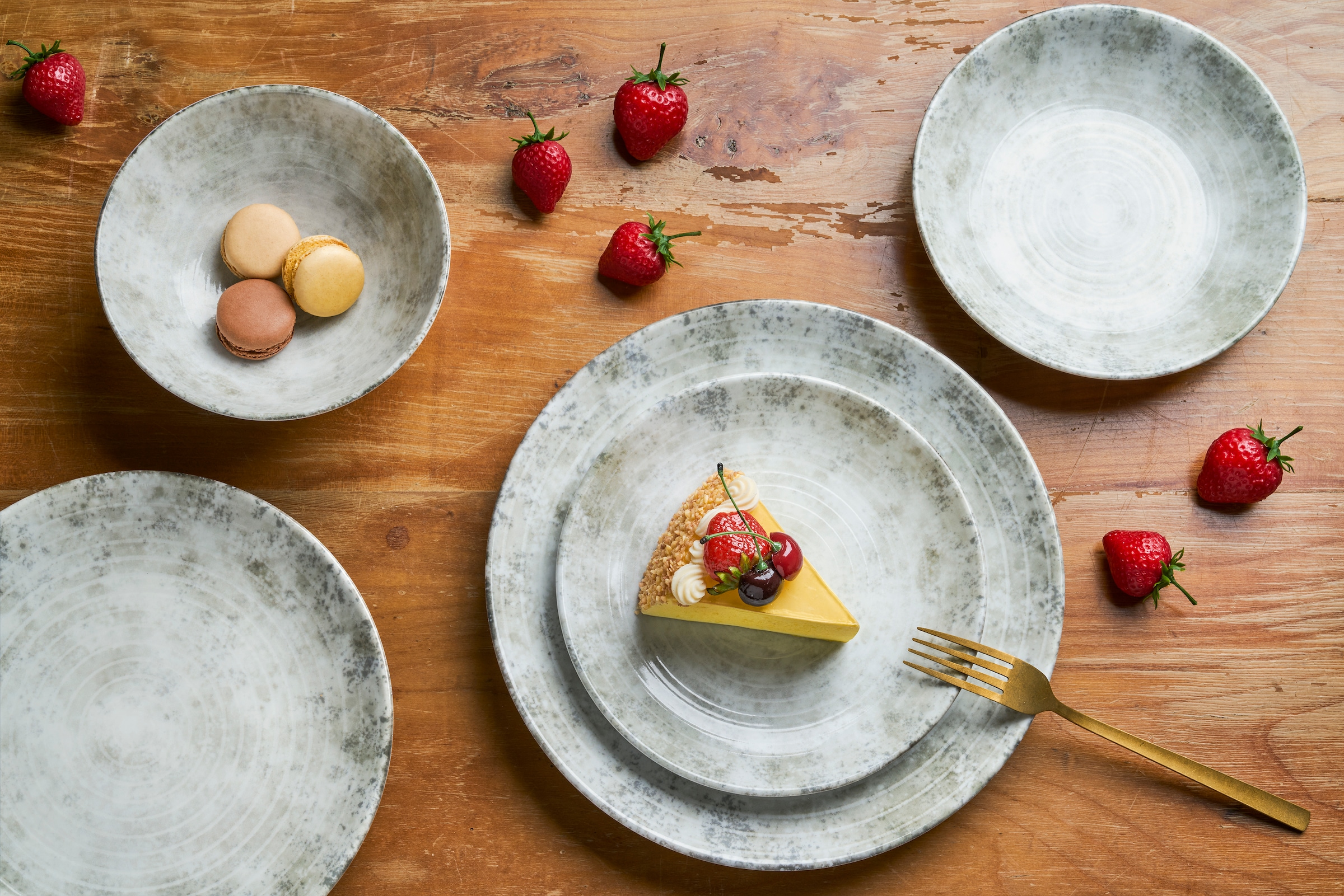 van Well Speiseteller »Korfu, Buffetteller 25 cm, 6 Stück« mit Digitaldruck, spülmaschinen- und mikrowellengeeignet