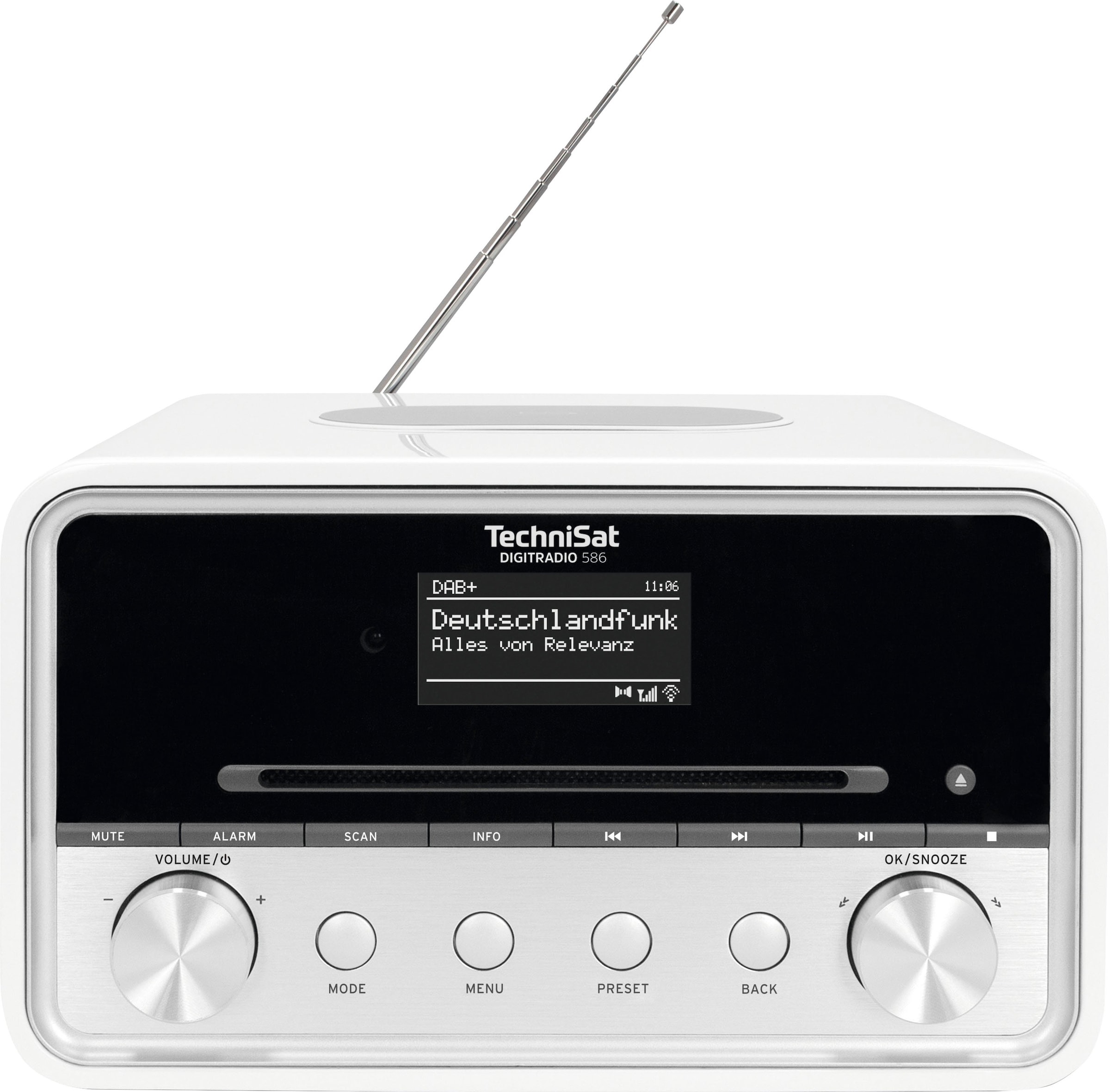 TechniSat Radio »DIGITRADIO 586«, (Bluetooth-A2DP Bluetooth-AVRCP Bluetooth-WLAN Digitalradio (DAB+)-Internetradio-UKW mit RDS 20 W)